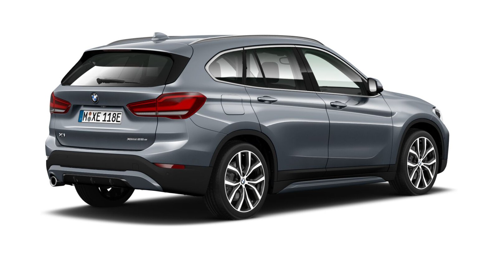 BMW BMW X in Grau von hinten BMW BMW X in Grau von hinten