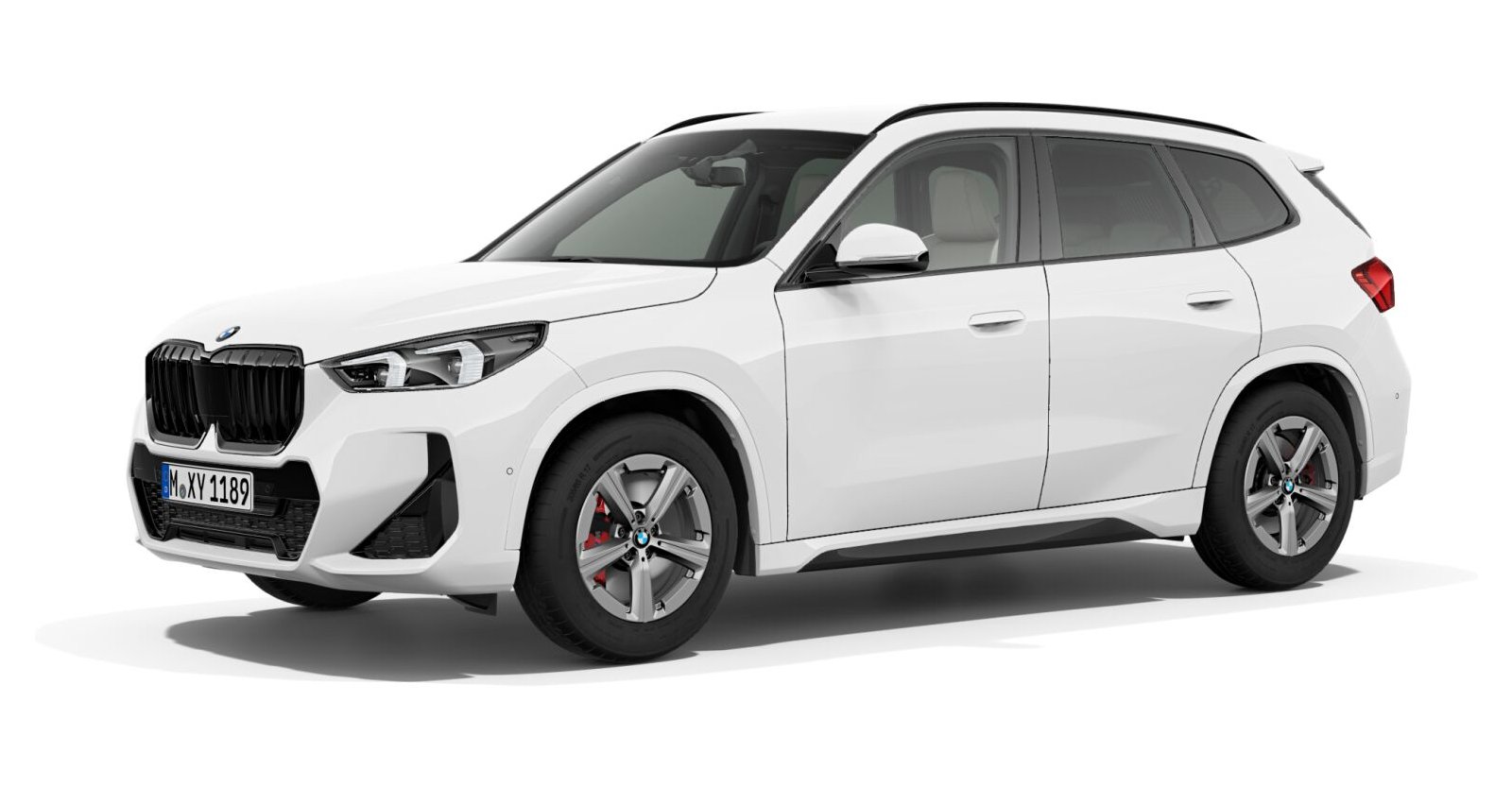 BMW X1 sDrive20i in Weiß von vorne