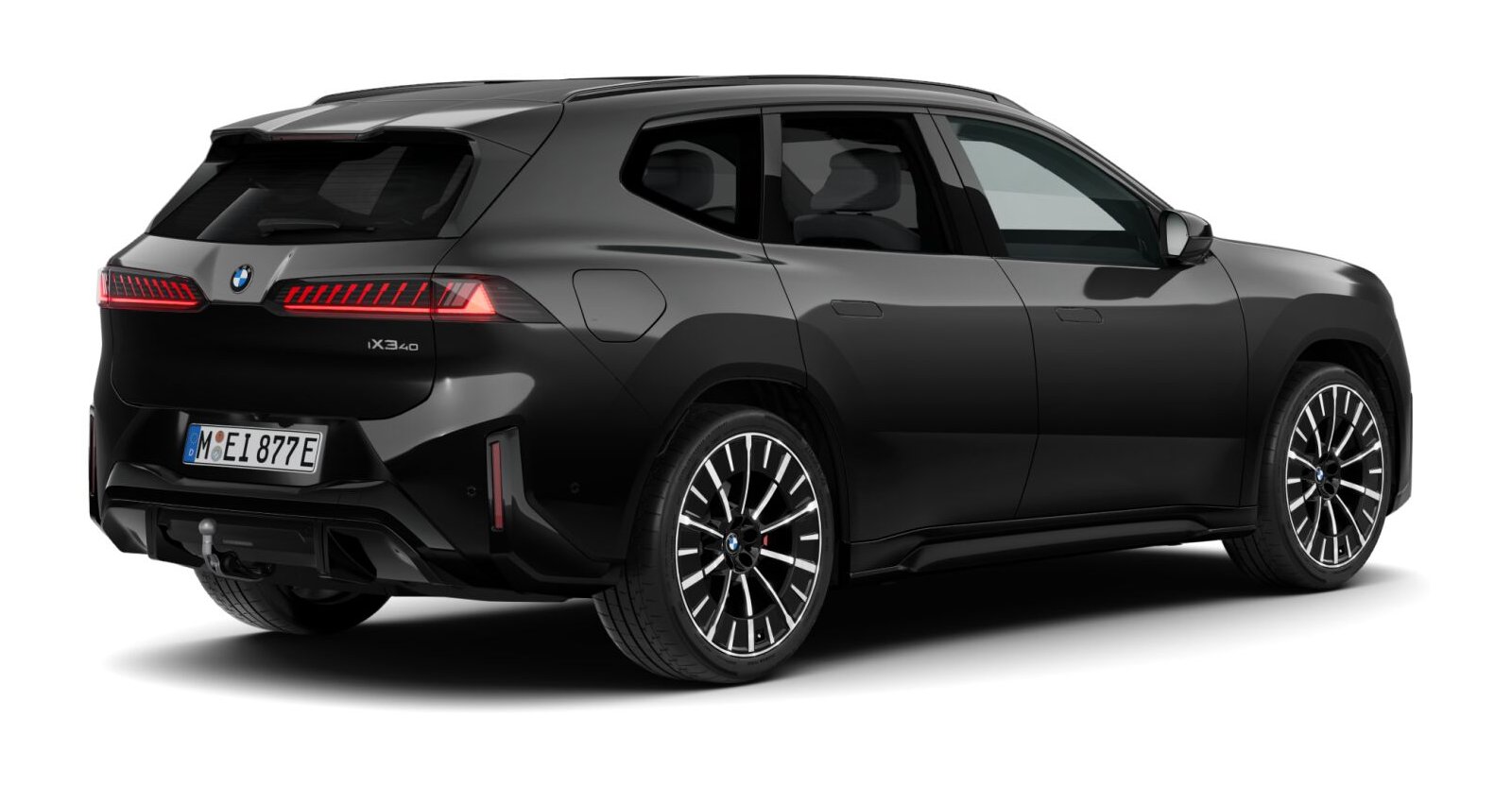 BMW BMW I in Schwarz von hinten BMW BMW I in Schwarz von hinten