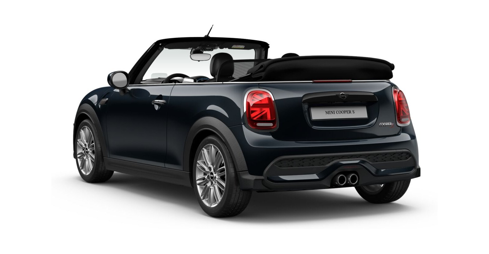 MINI MINI Cabrio in Schwarz von hinten MINI MINI Cabrio in Schwarz von hinten