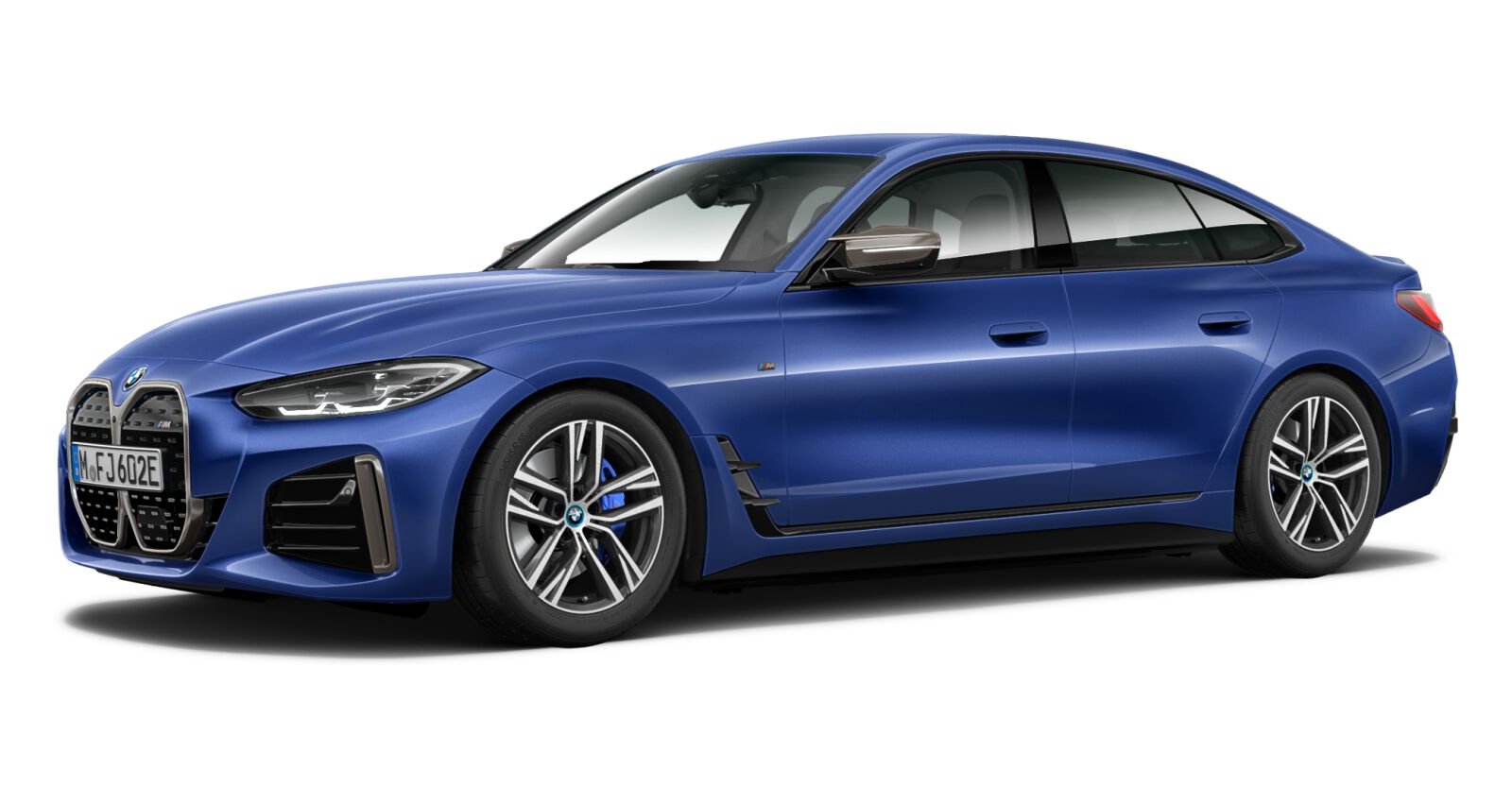 BMW BMW I in Blau von vorne BMW BMW I in Blau von vorne