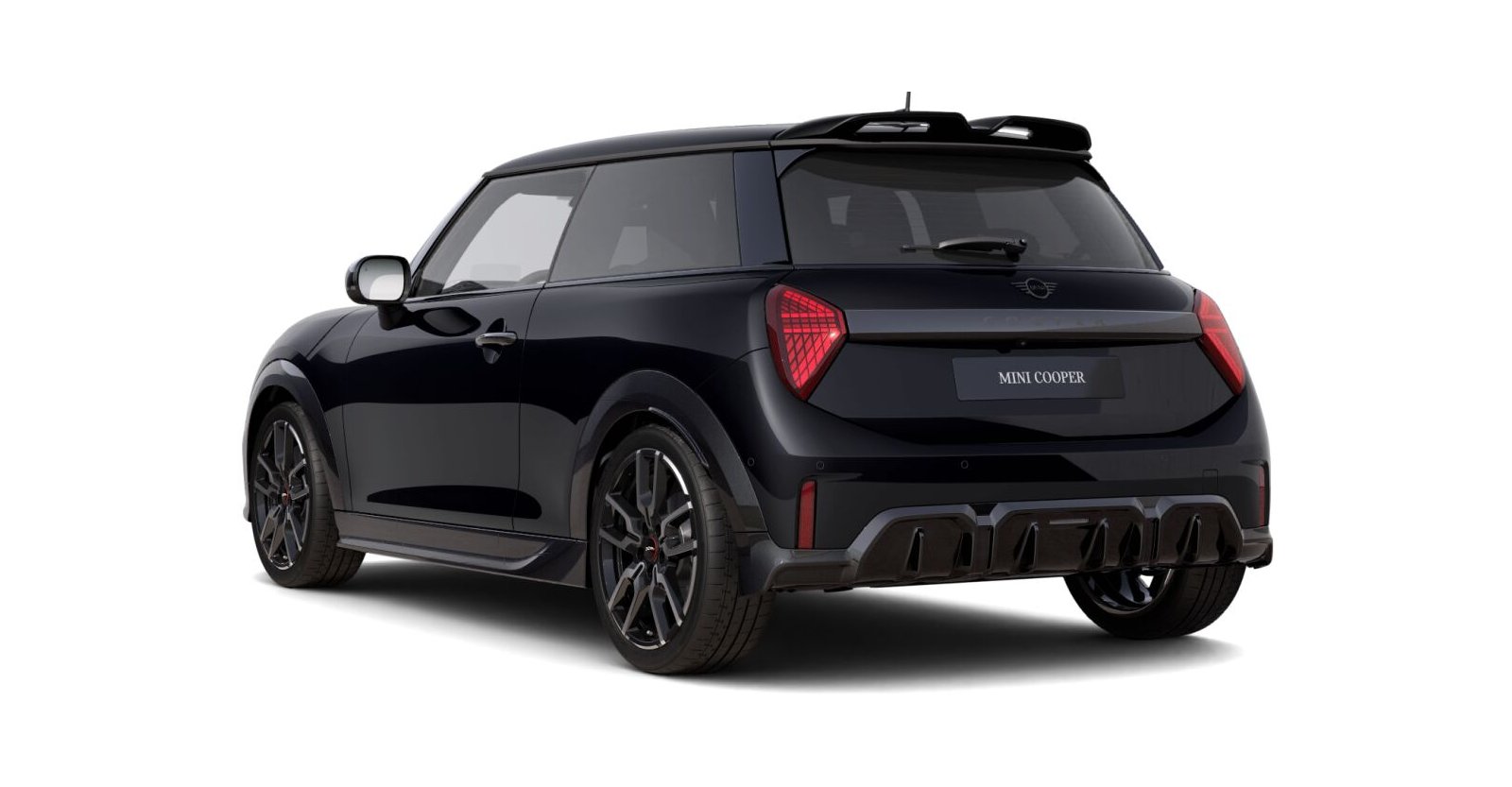MINI MINI 3-Türer in Schwarz von hinten MINI MINI 3-Türer in Schwarz von hinten
