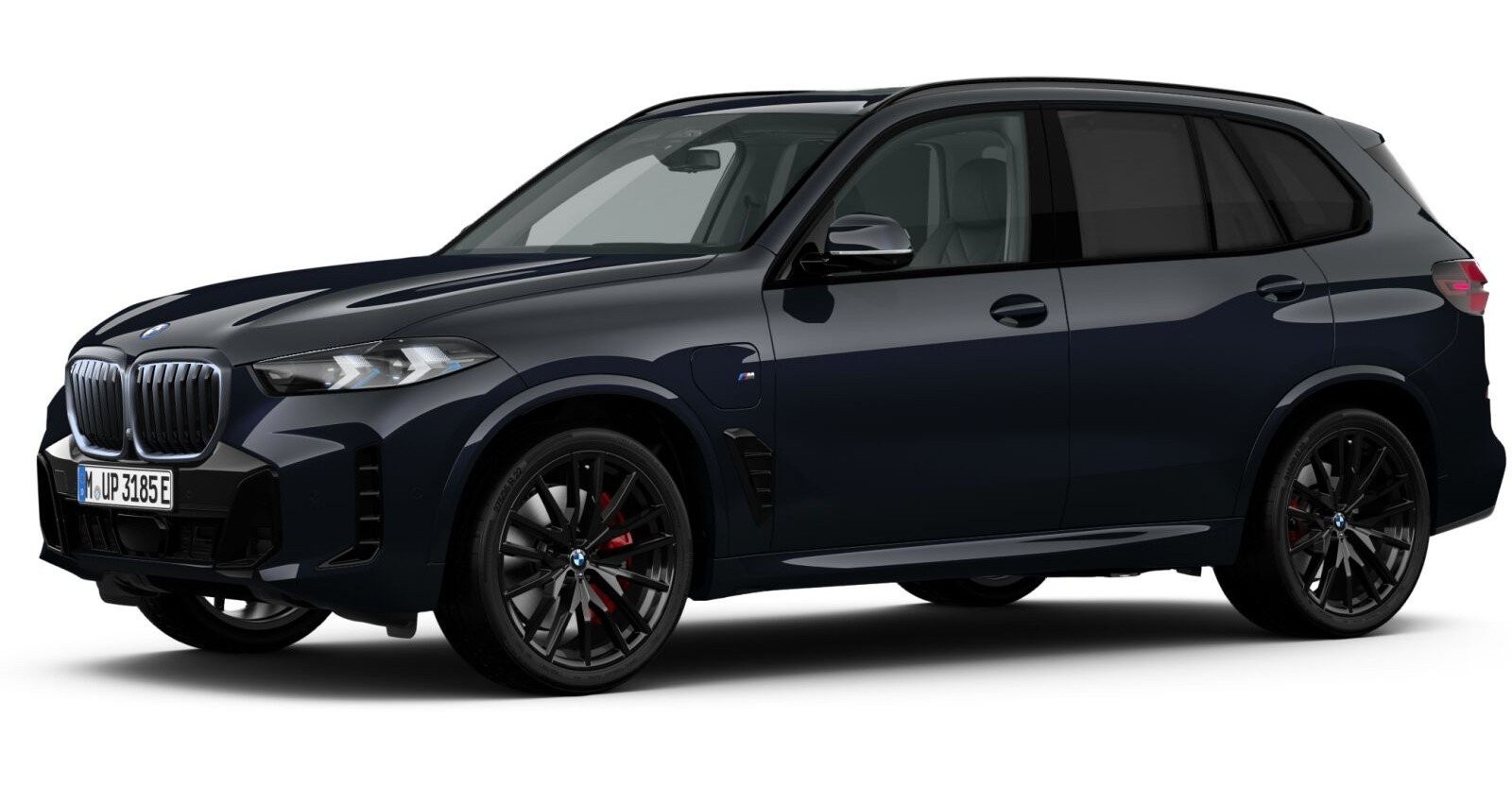 BMW X5 xDrive50e in Schwarz von vorne BMW X5 xDrive50e in Schwarz von vorne