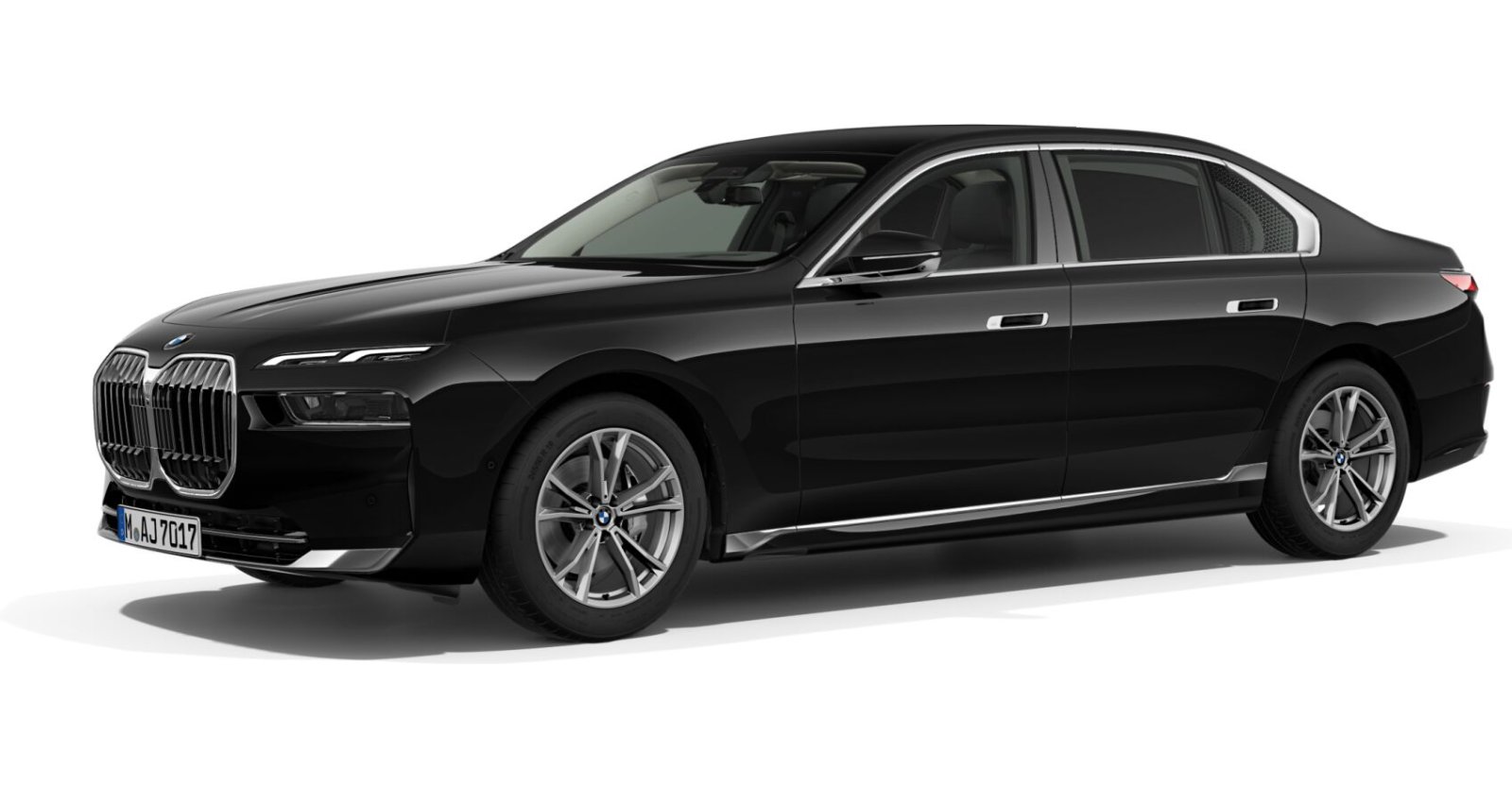 BMW BMW 7er in Schwarz von vorne BMW BMW 7er in Schwarz von vorne