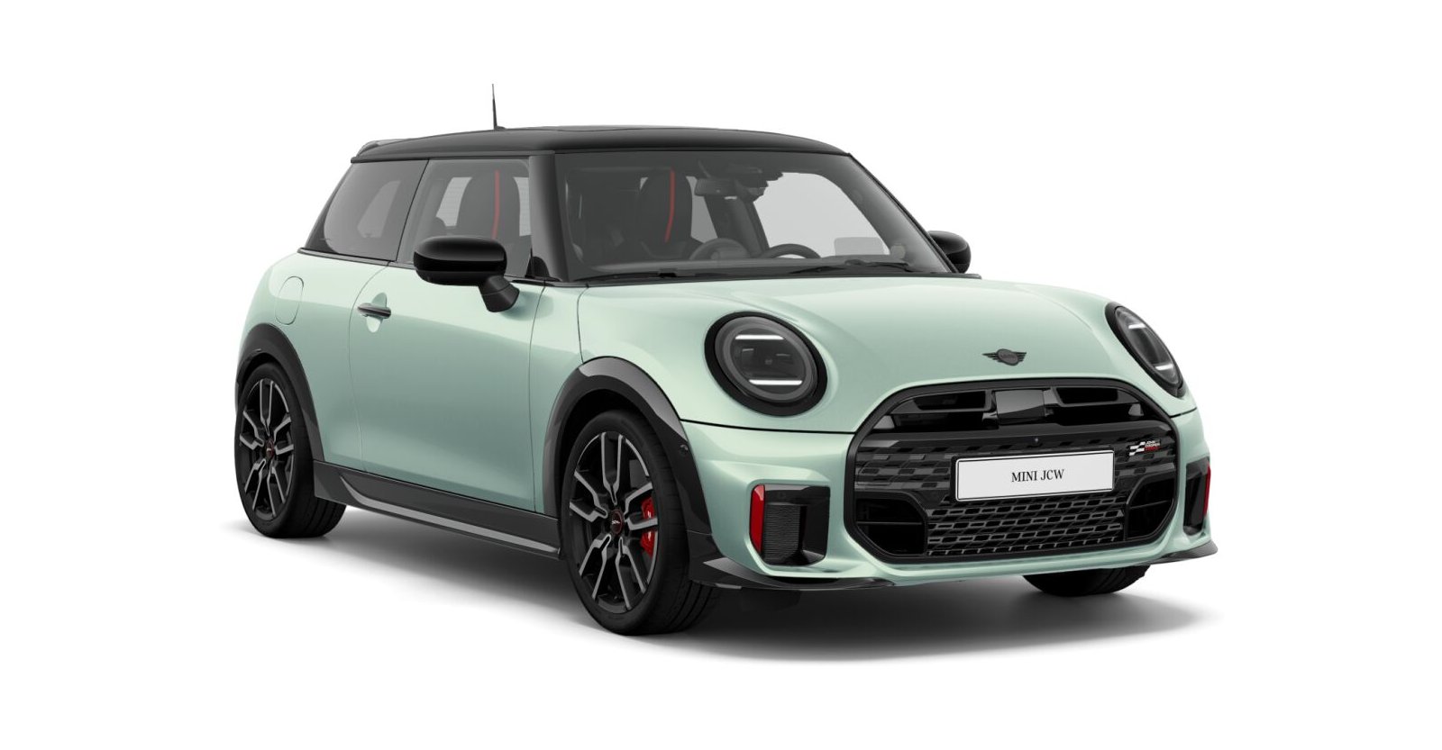 MINI John Cooper Works in Grün von vorne MINI John Cooper Works in Grün von vorne