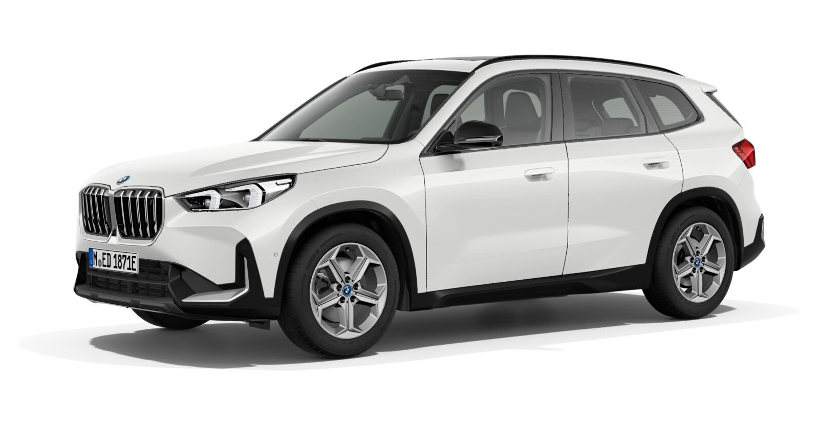 BMW iX1 xDrive30 in Weiß von vorne BMW iX1 xDrive30 in Weiß von vorne