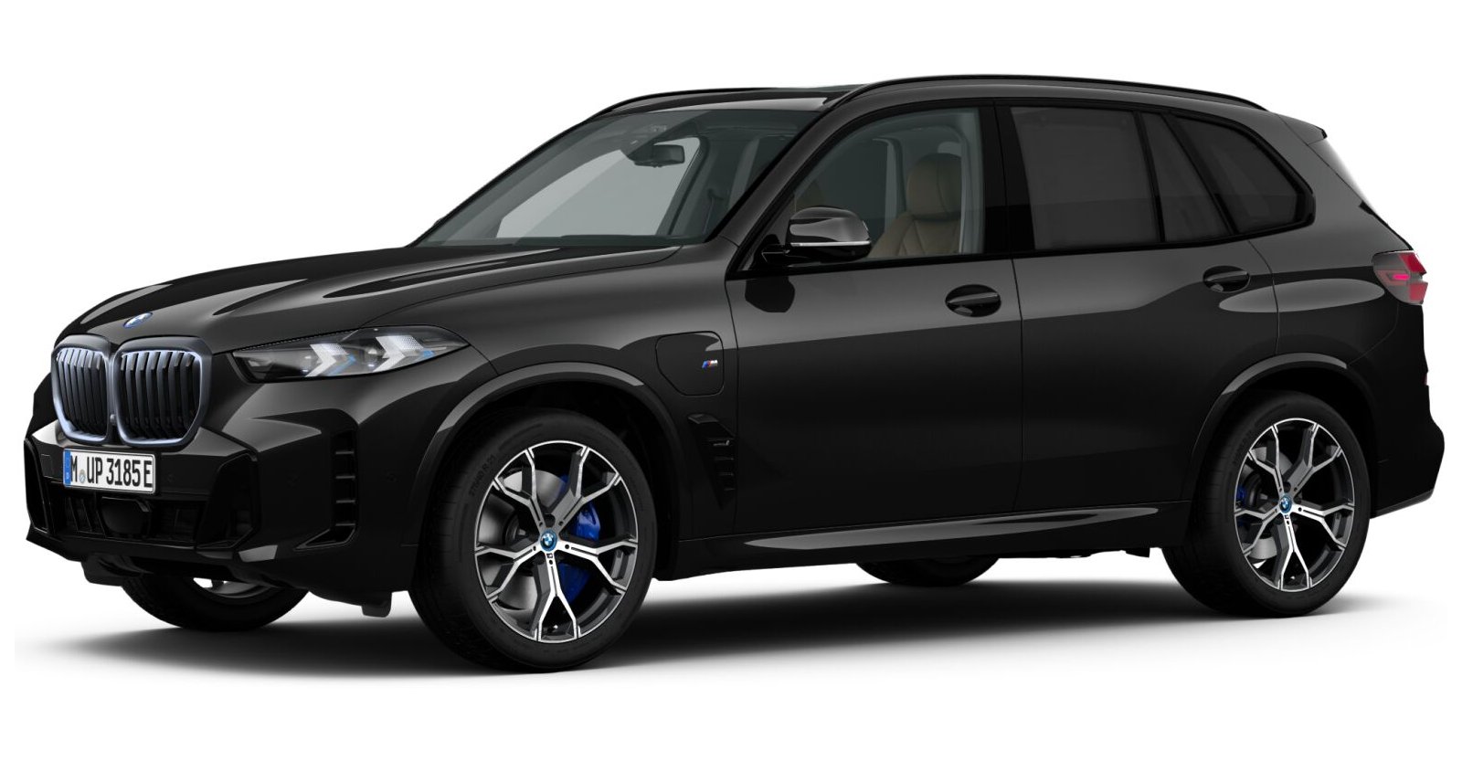 BMW X5 xDrive50e in Schwarz von vorne BMW X5 xDrive50e in Schwarz von vorne