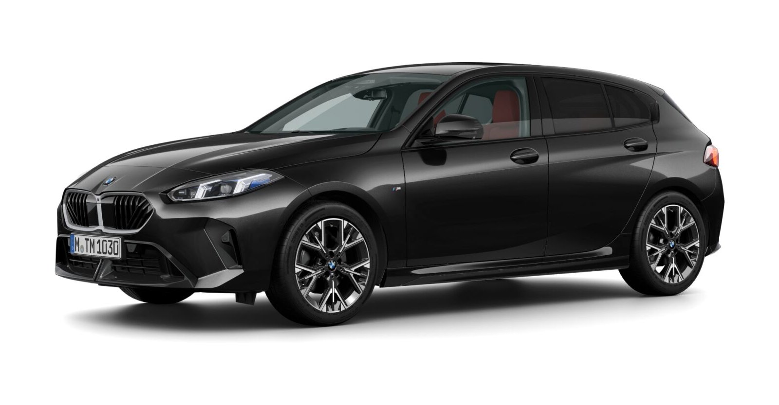 BMW BMW 1er in Schwarz von vorne