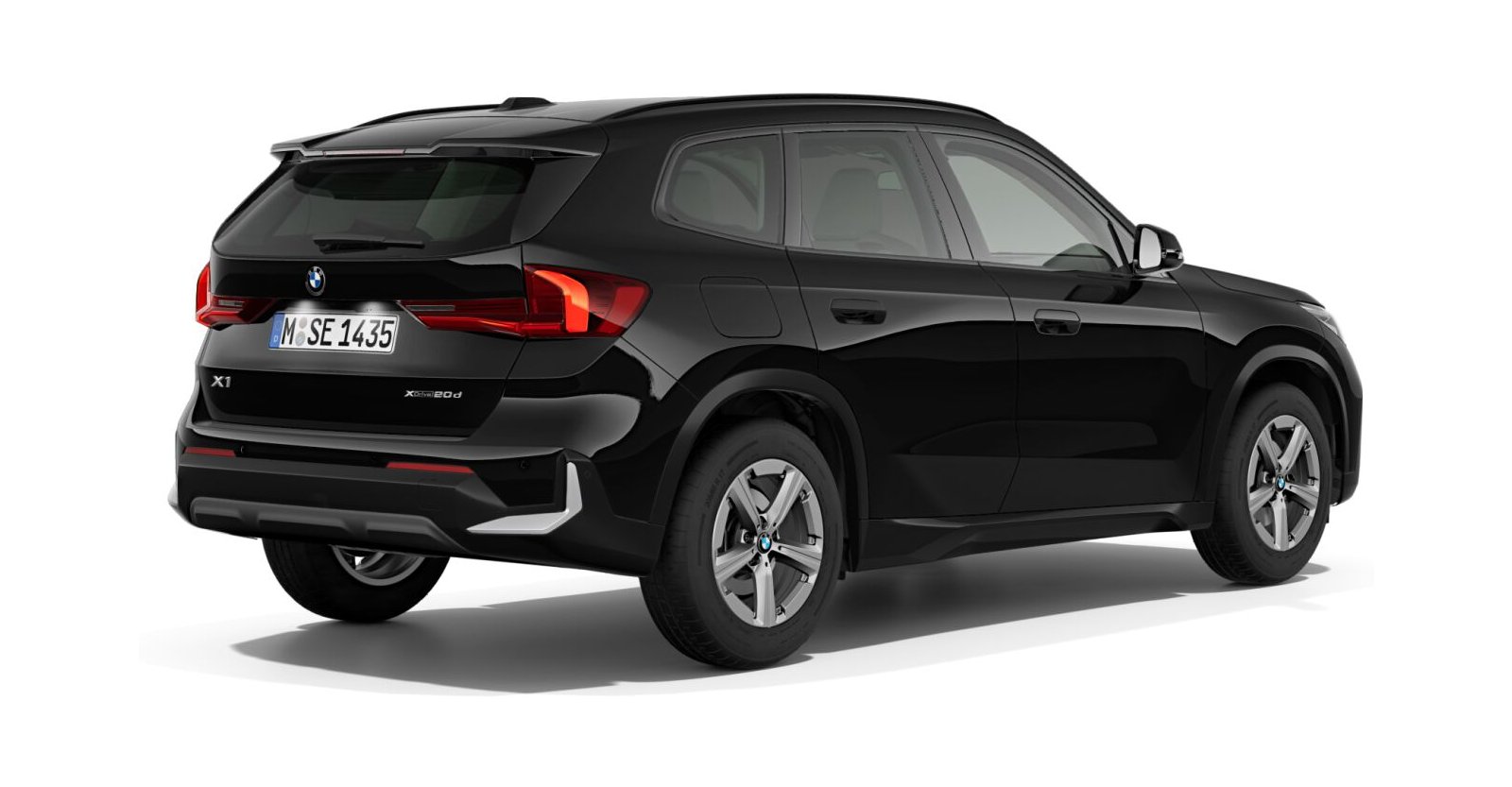 BMW BMW X in Schwarz von hinten BMW BMW X in Schwarz von hinten