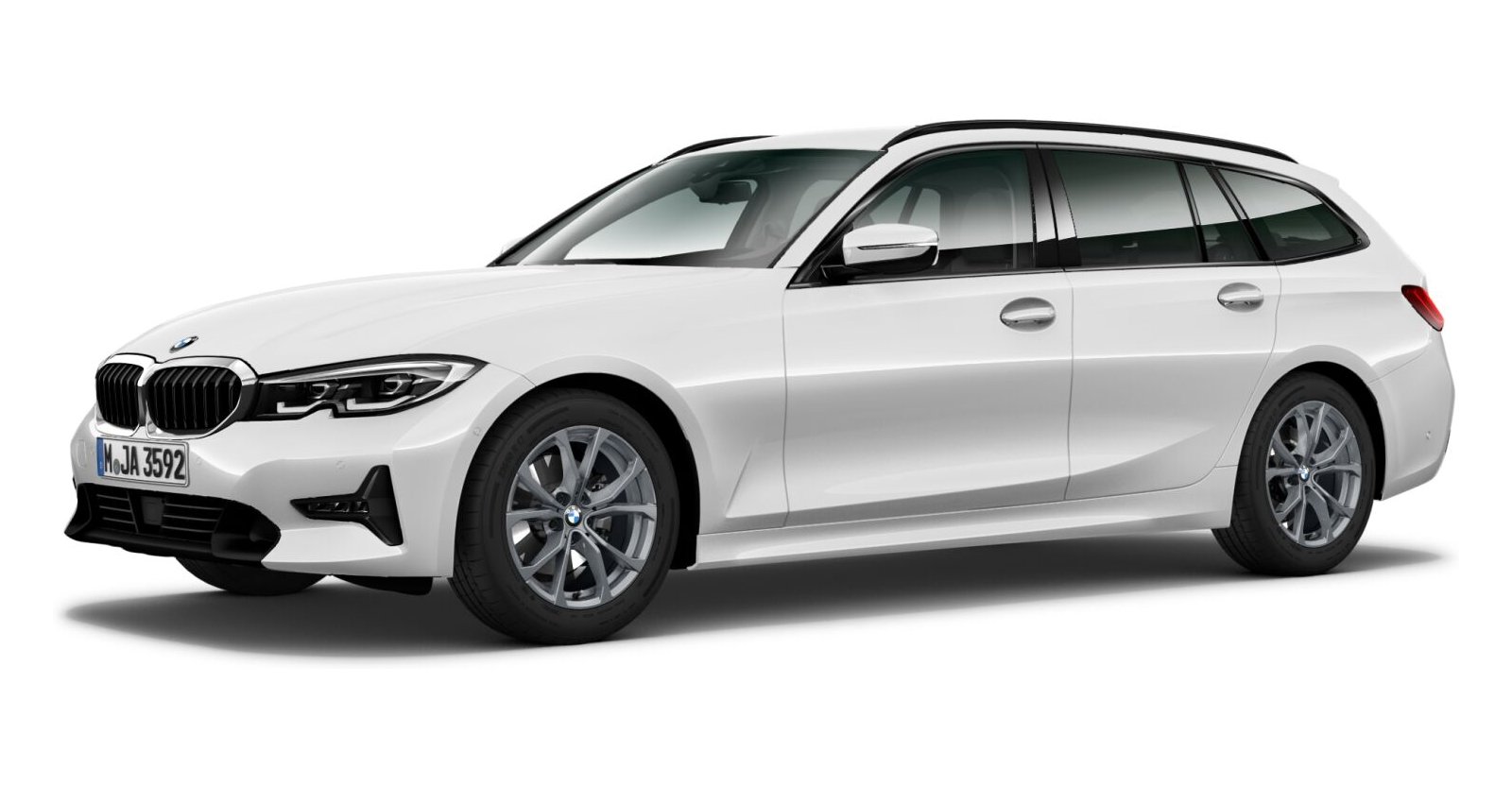 BMW BMW 3er in Weiß von vorne BMW BMW 3er in Weiß von vorne