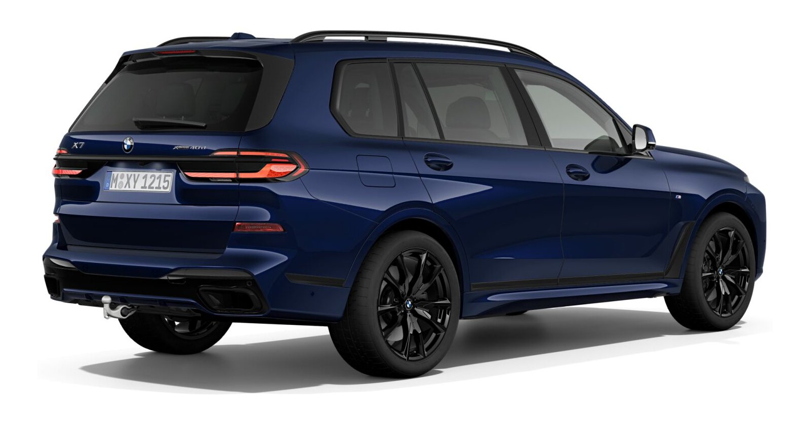 BMW BMW X in Blau von hinten BMW BMW X in Blau von hinten