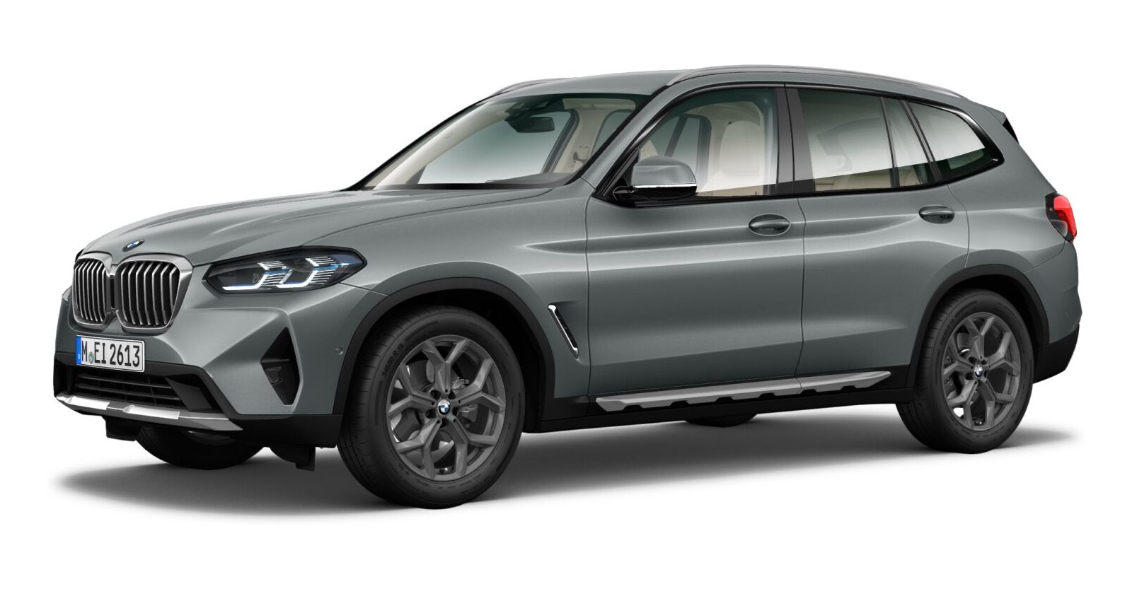 BMW X3 xDrive 20d in Grau von vorne BMW X3 xDrive 20d in Grau von vorne