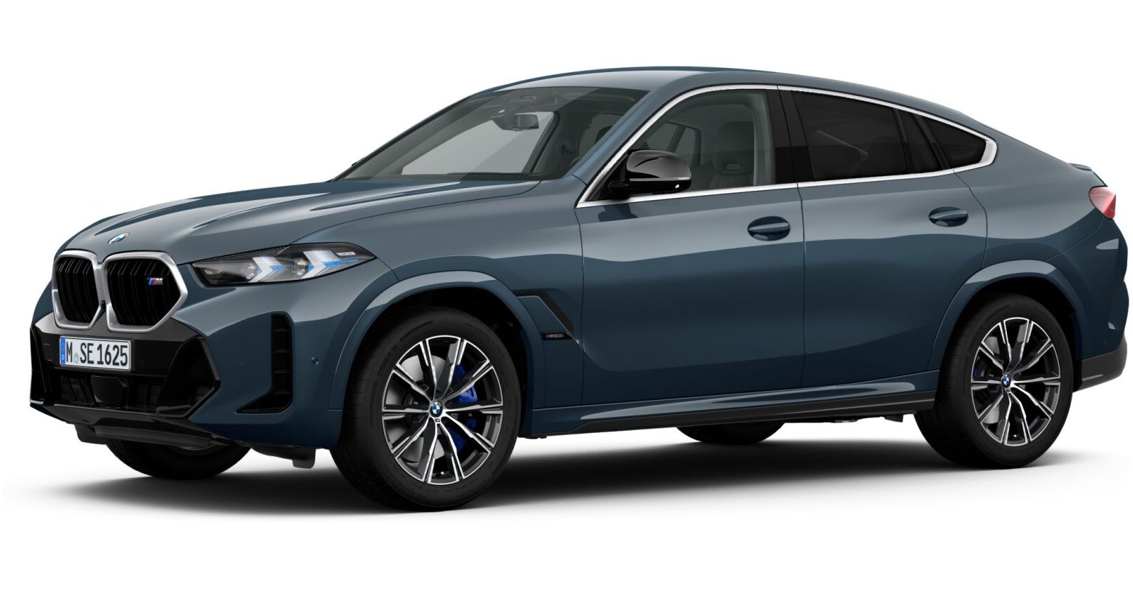 BMW X6 M60i xDrive in Grün von vorne BMW X6 M60i xDrive in Grün von vorne
