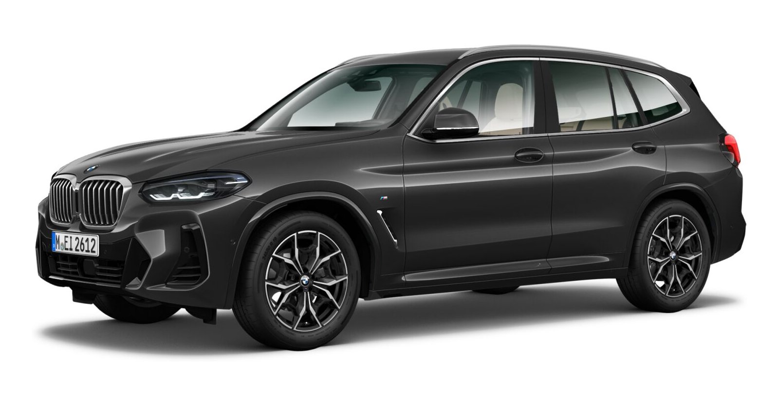 BMW X3 xDrive 30d in Grau von vorne BMW X3 xDrive 30d in Grau von vorne