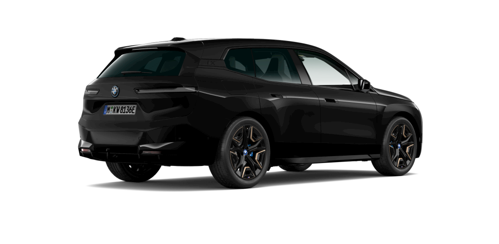BMW BMW I in Schwarz von hinten BMW BMW I in Schwarz von hinten