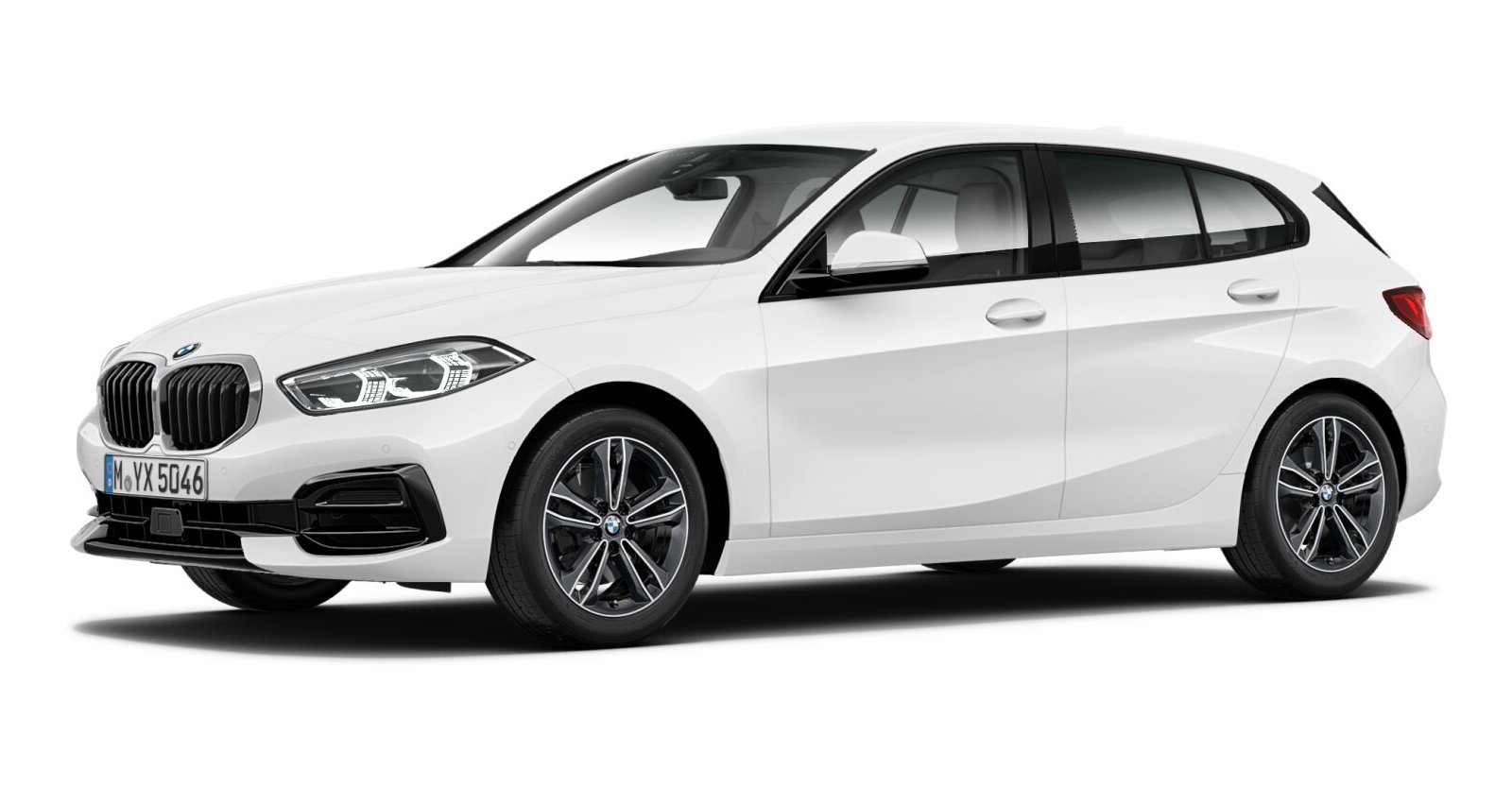 BMW BMW 1er in Weiß von vorne BMW BMW 1er in Weiß von vorne