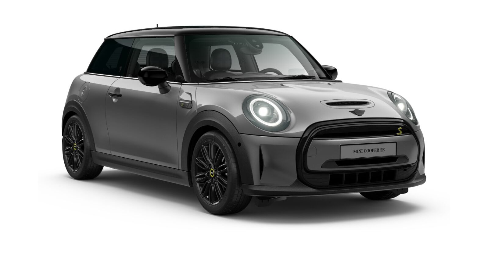 MINI Cooper SE in Grau von vorne MINI Cooper SE in Grau von vorne