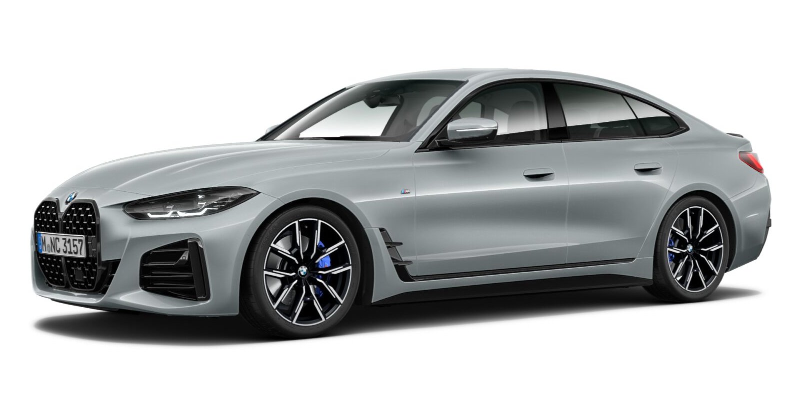 BMW 430d xDrive Gran Coupé in Grau von vorne BMW 430d xDrive Gran Coupé in Grau von vorne