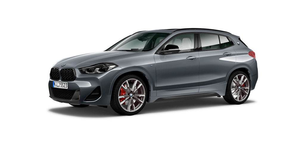 BMW X2 M35i in Grau von vorne BMW X2 M35i in Grau von vorne