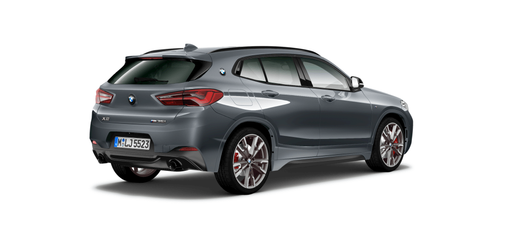 BMW BMW X in Grau von hinten BMW BMW X in Grau von hinten