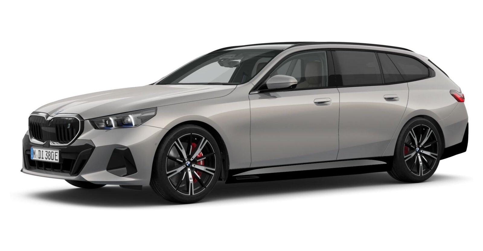 BMW i5 eDrive40 Touring in Grau von vorne BMW i5 eDrive40 Touring in Grau von vorne