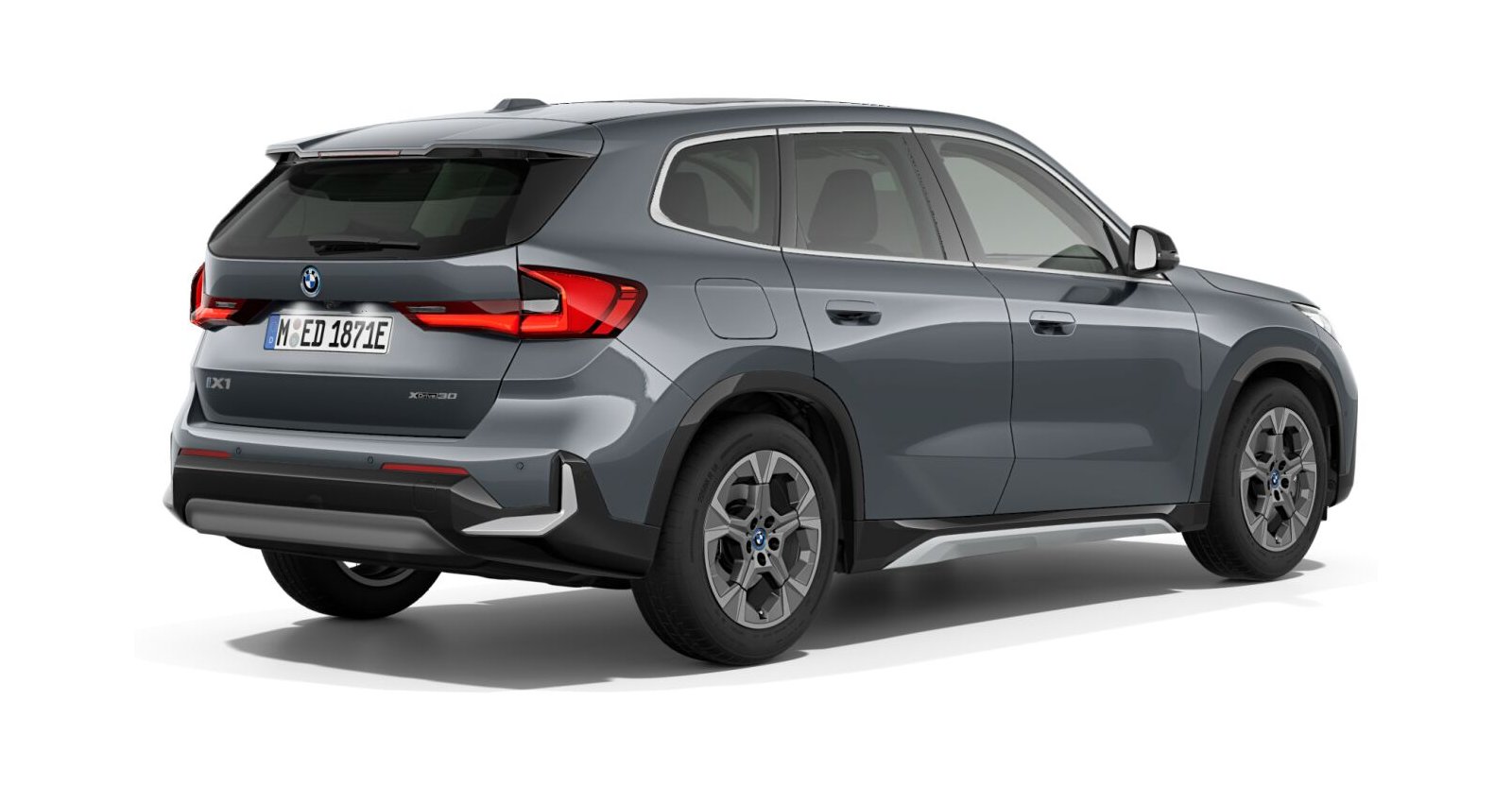 BMW BMW I in Grau von hinten BMW BMW I in Grau von hinten