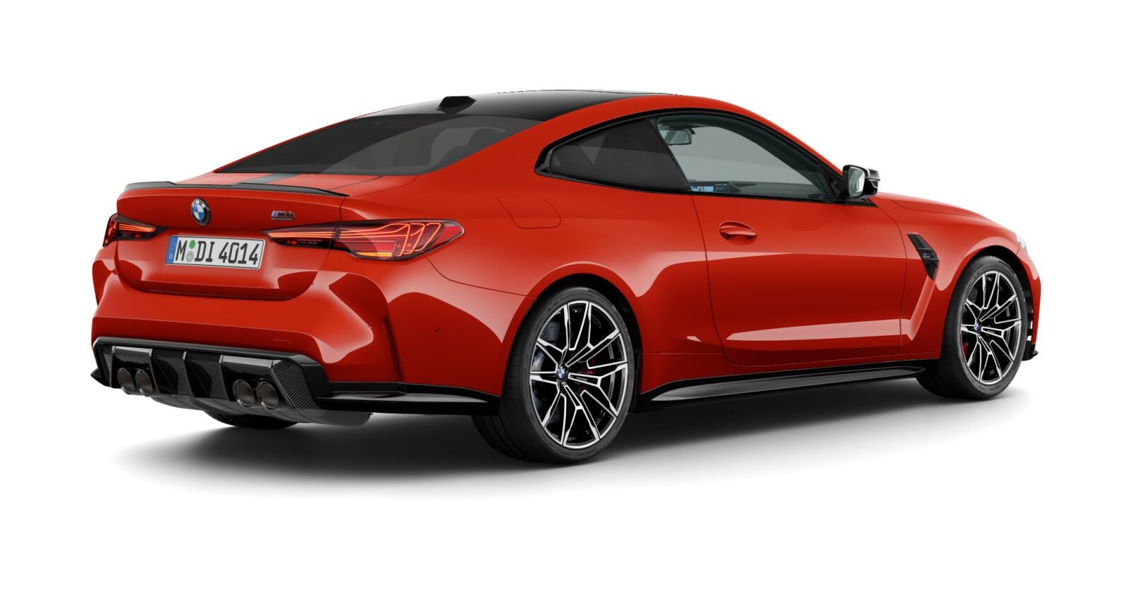 BMW BMW M in Rot von hinten BMW BMW M in Rot von hinten