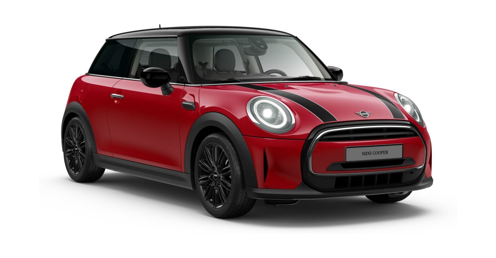 MINI Cooper 3-Türer in Rot von vorne MINI Cooper 3-Türer in Rot von vorne