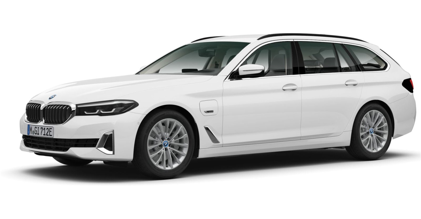 BMW BMW 5er in Weiß von vorne BMW BMW 5er in Weiß von vorne