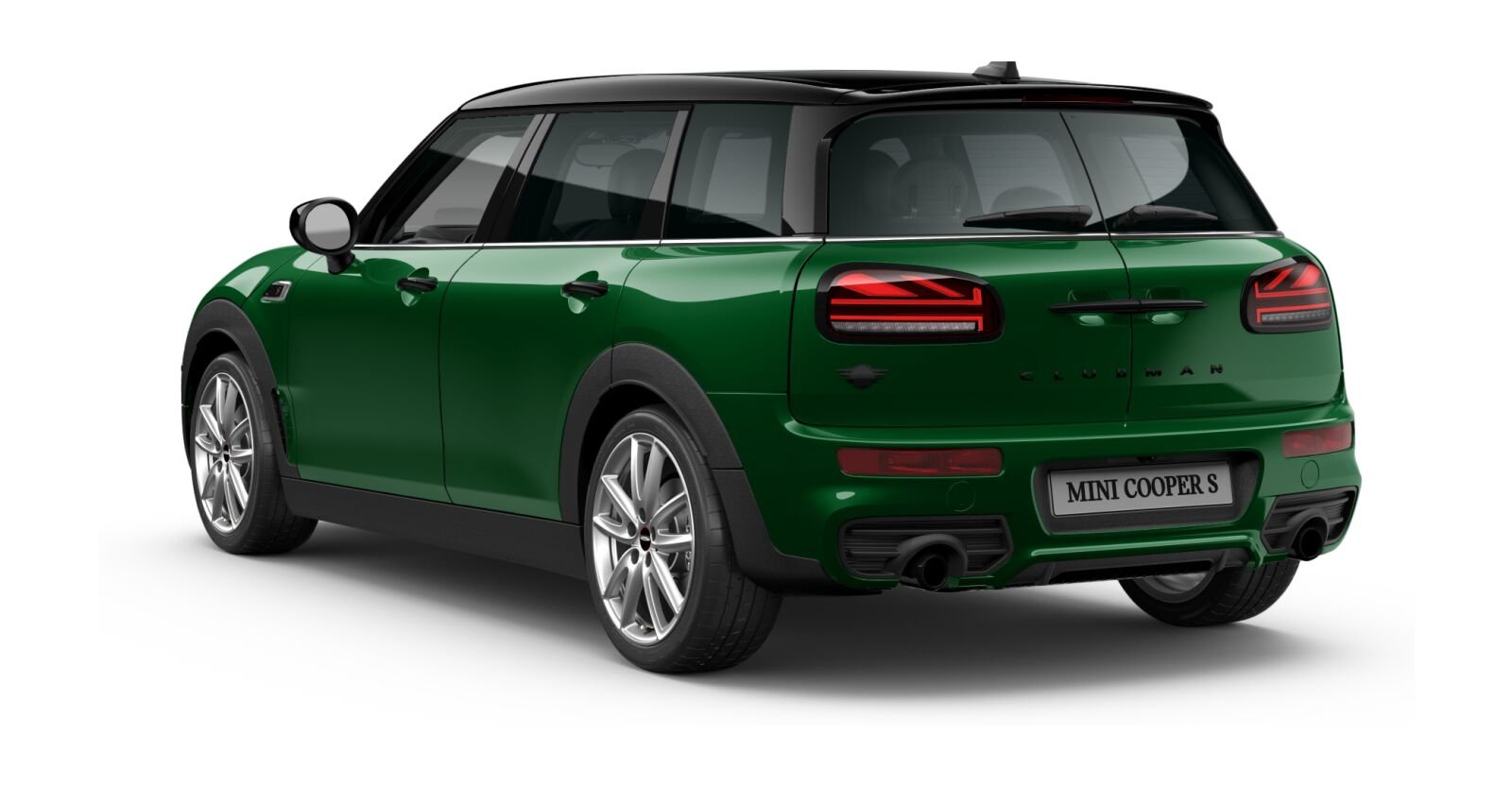 MINI MINI Clubman in Grün von hinten MINI MINI Clubman in Grün von hinten
