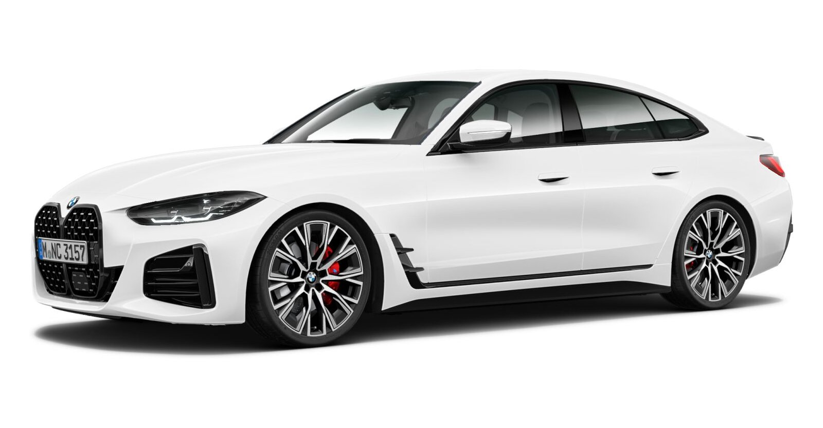 BMW BMW 4er in Weiß von vorne BMW BMW 4er in Weiß von vorne