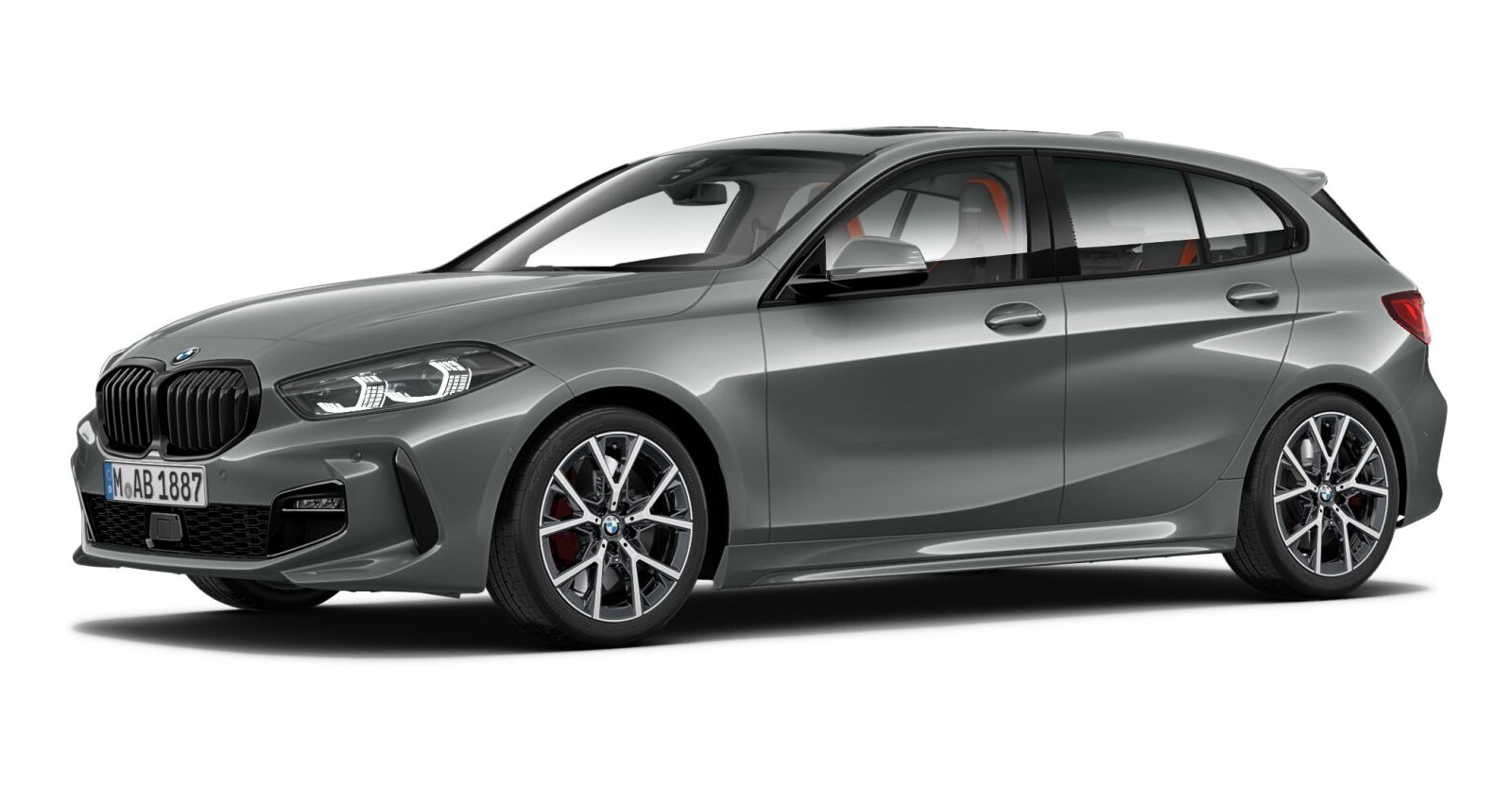 BMW BMW 1er in Grau von vorne BMW BMW 1er in Grau von vorne