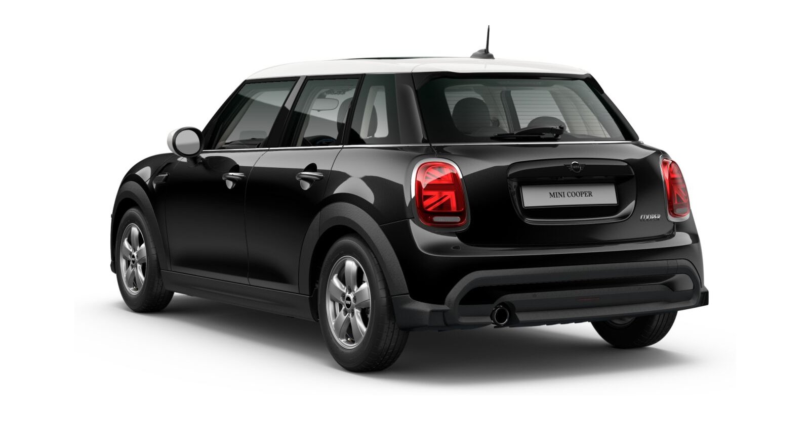 MINI MINI 5-Türer in Schwarz von hinten MINI MINI 5-Türer in Schwarz von hinten