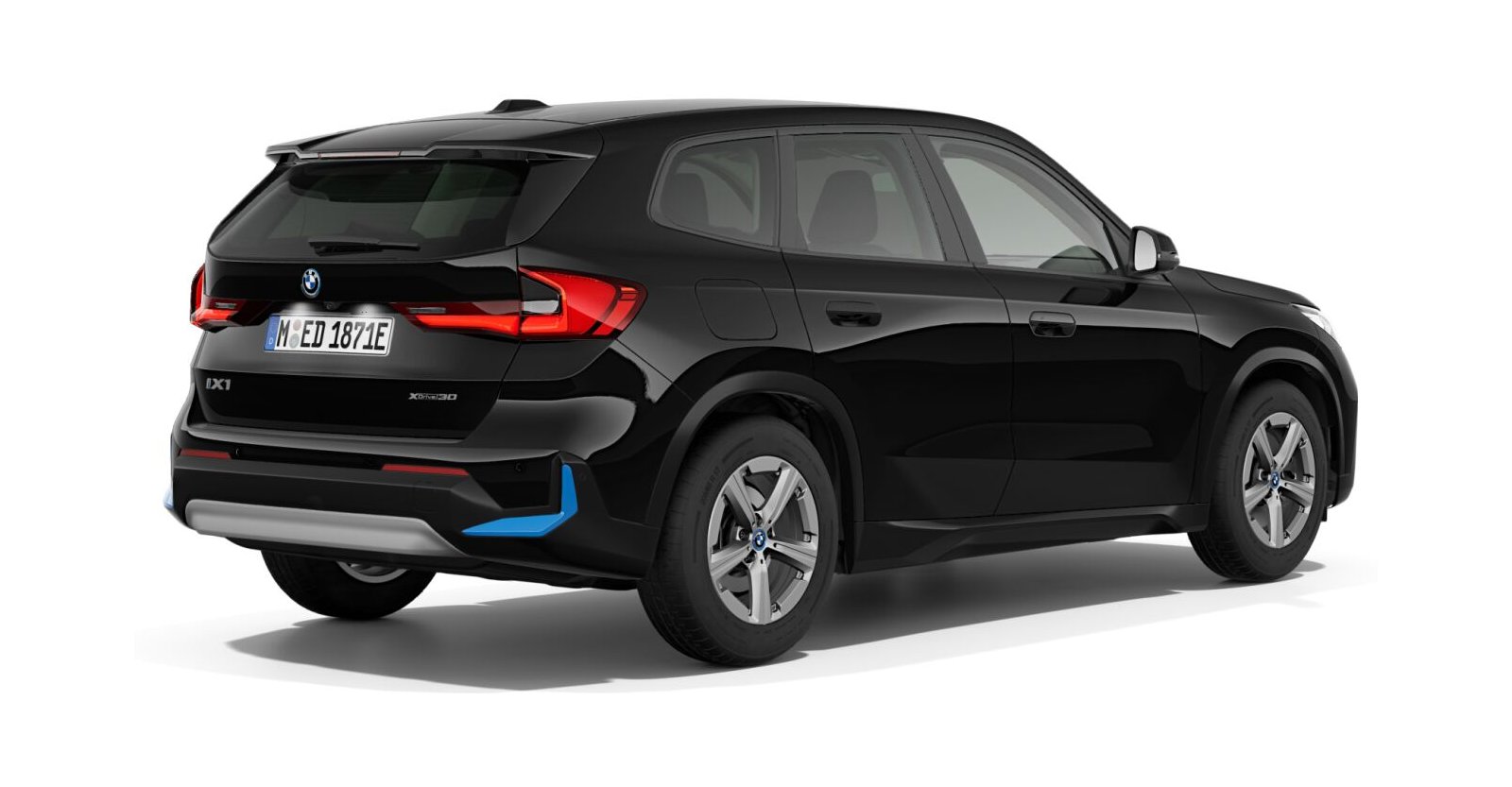 BMW BMW I in Schwarz von hinten
