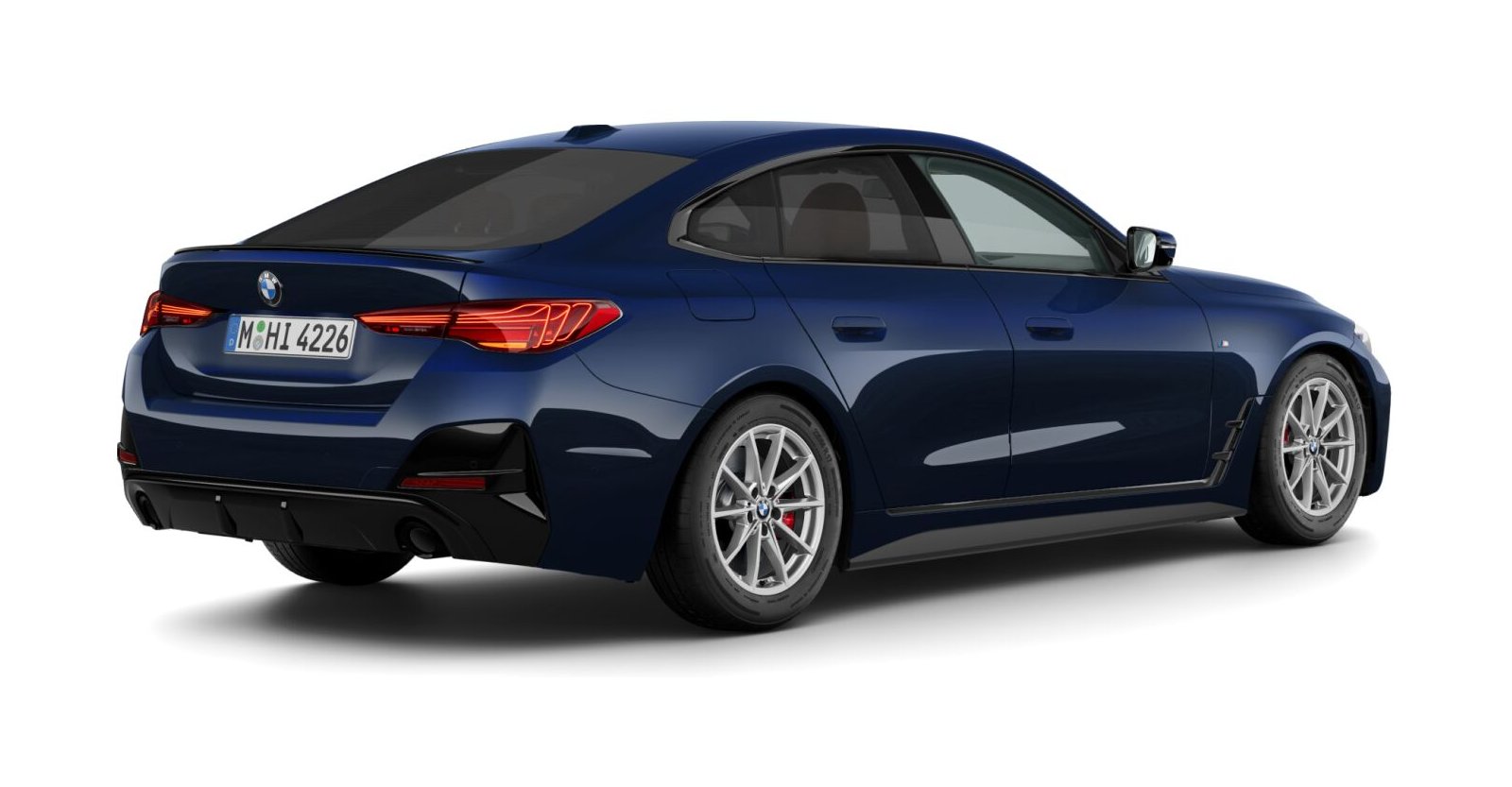BMW BMW 4er in Blau von hinten BMW BMW 4er in Blau von hinten