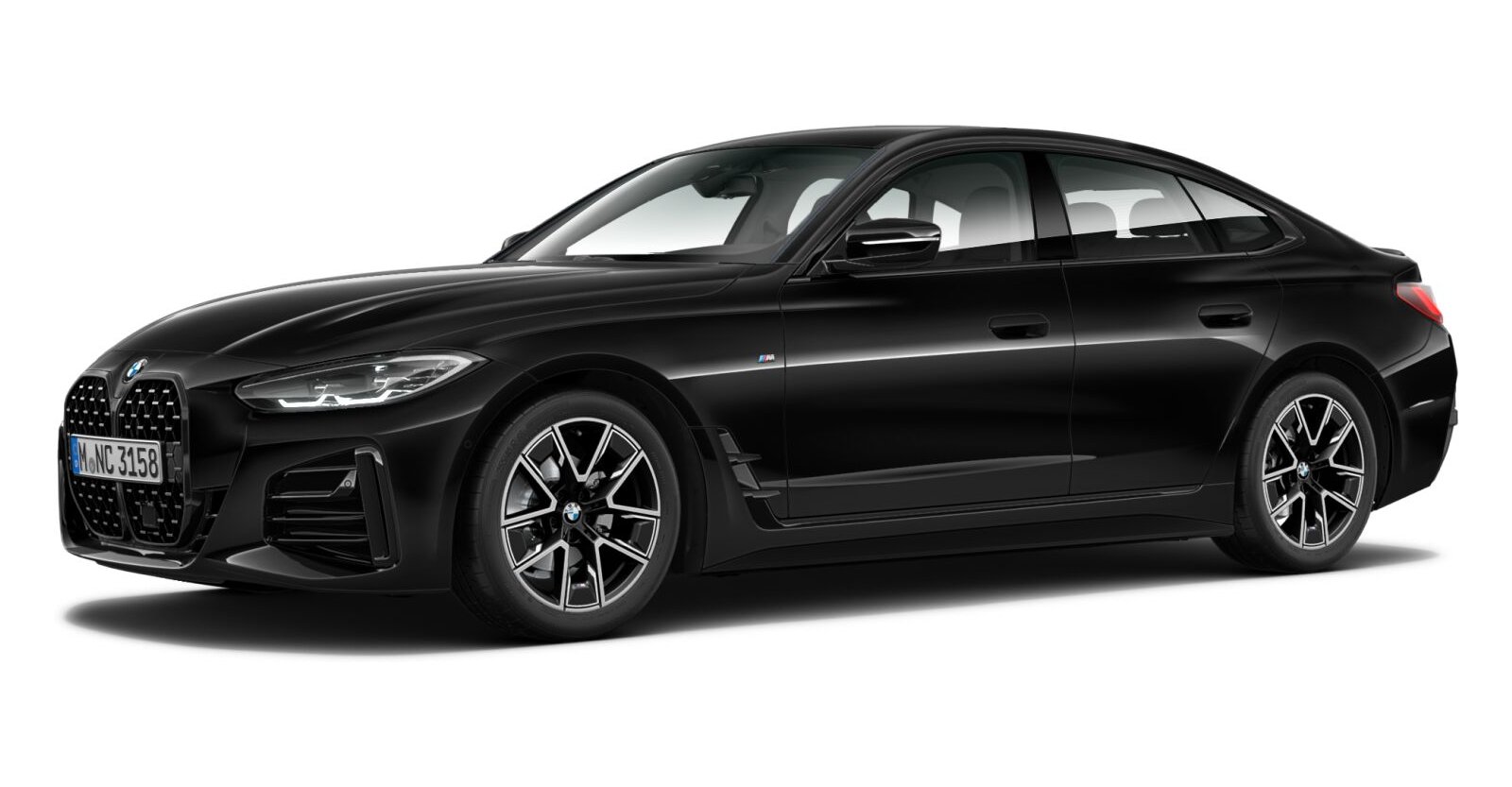 BMW BMW 4er in Schwarz von vorne BMW BMW 4er in Schwarz von vorne