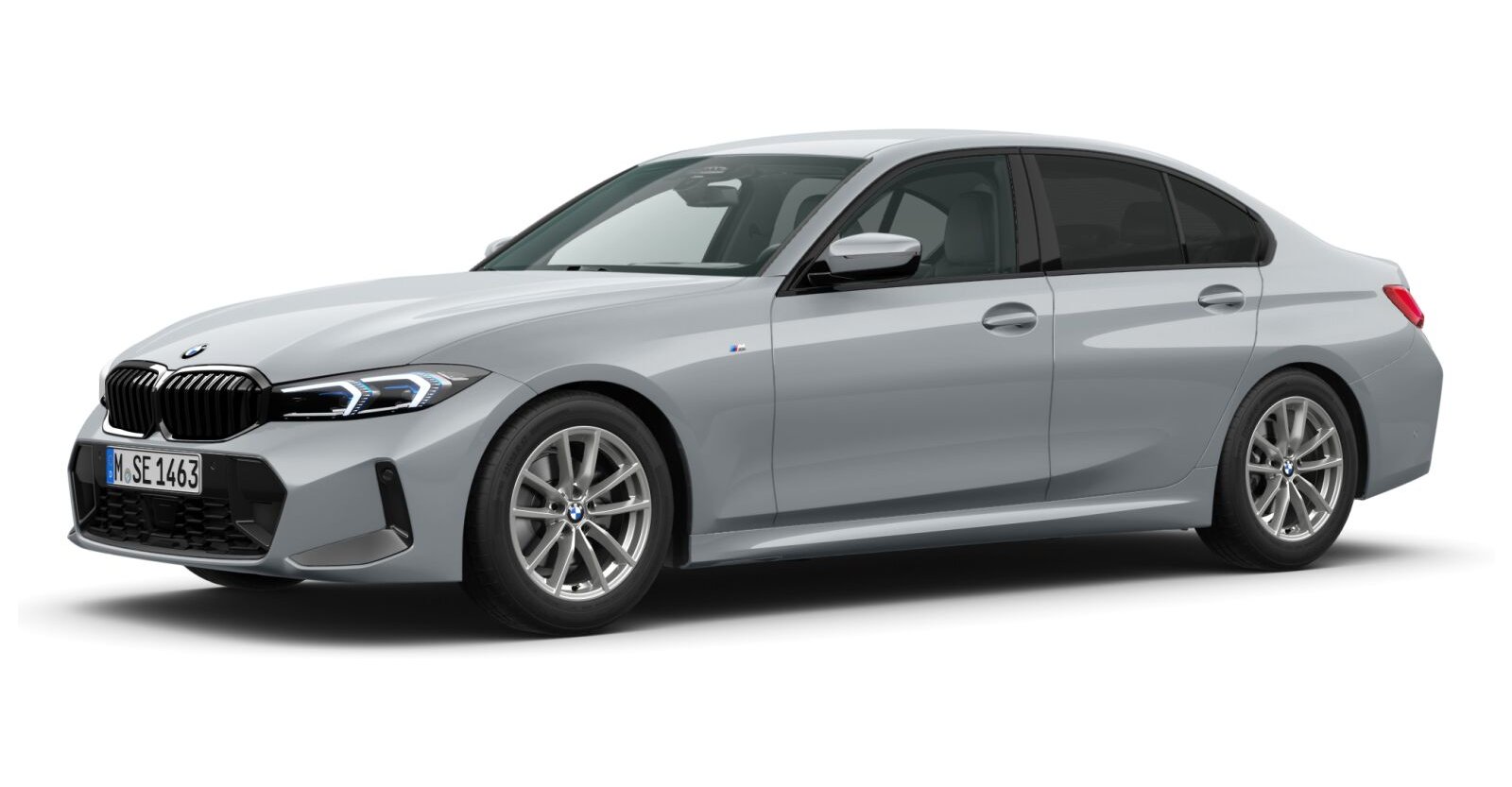 BMW 320d Limousine in Grau von vorne BMW 320d Limousine in Grau von vorne