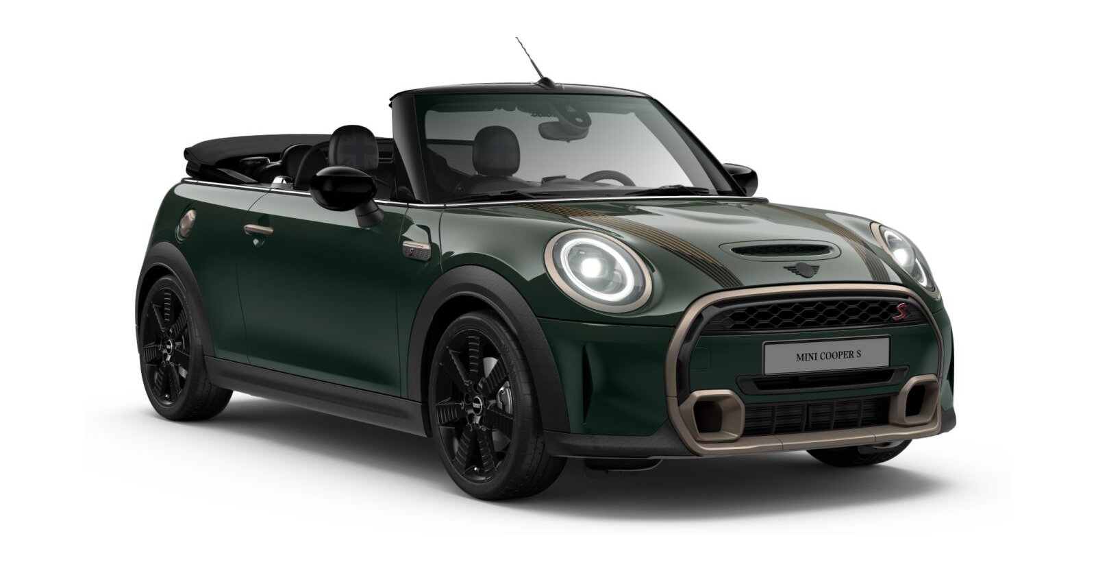 MINI MINI Cabrio in Grün von vorne MINI MINI Cabrio in Grün von vorne