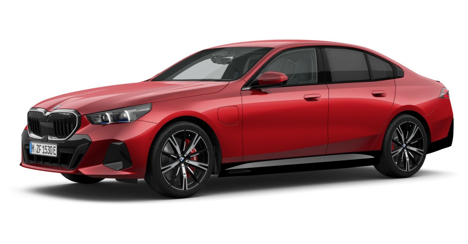 BMW BMW 5er in Rot von vorne BMW BMW 5er in Rot von vorne