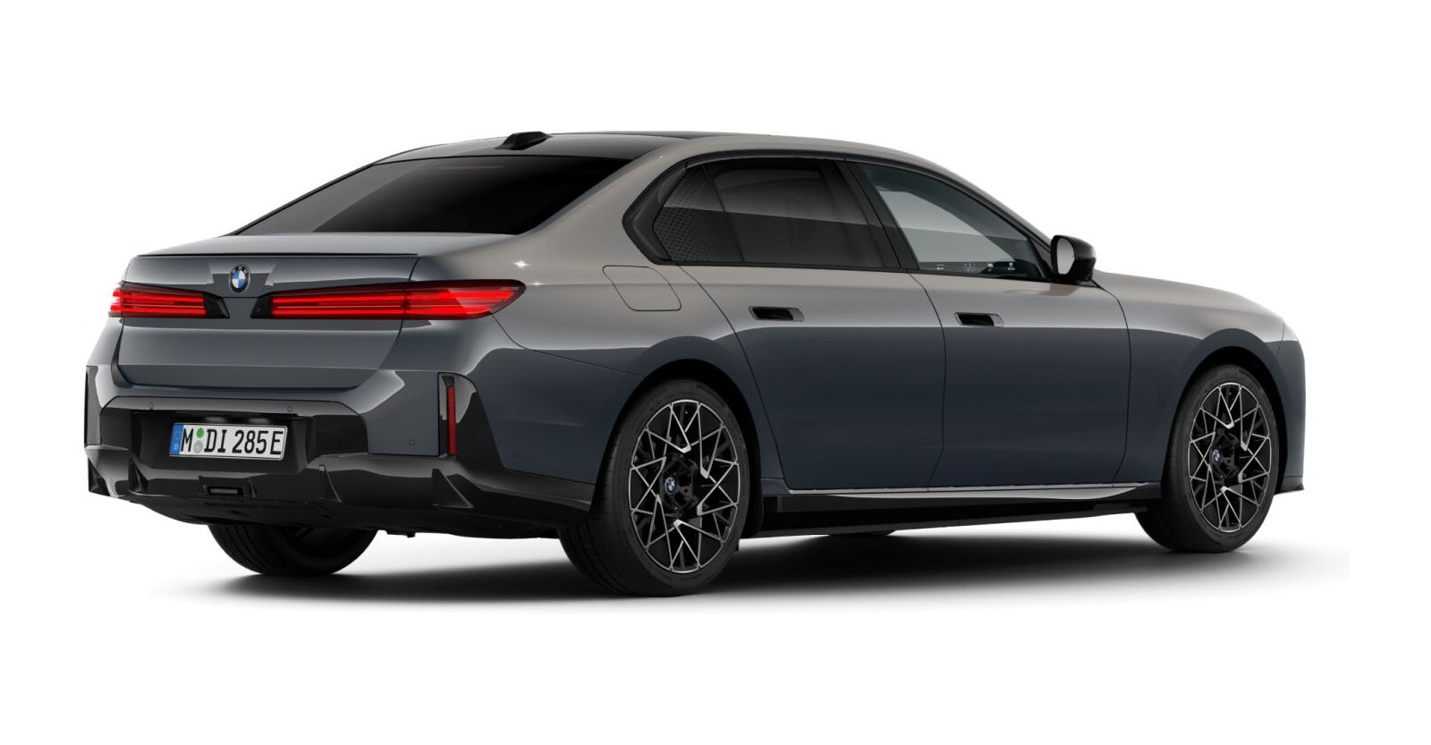 BMW BMW I in Grau von hinten BMW BMW I in Grau von hinten