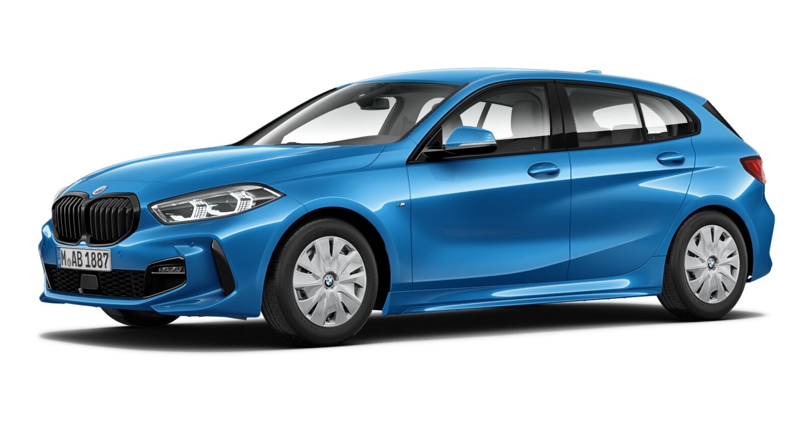 BMW BMW 1er in Blau von vorne BMW BMW 1er in Blau von vorne