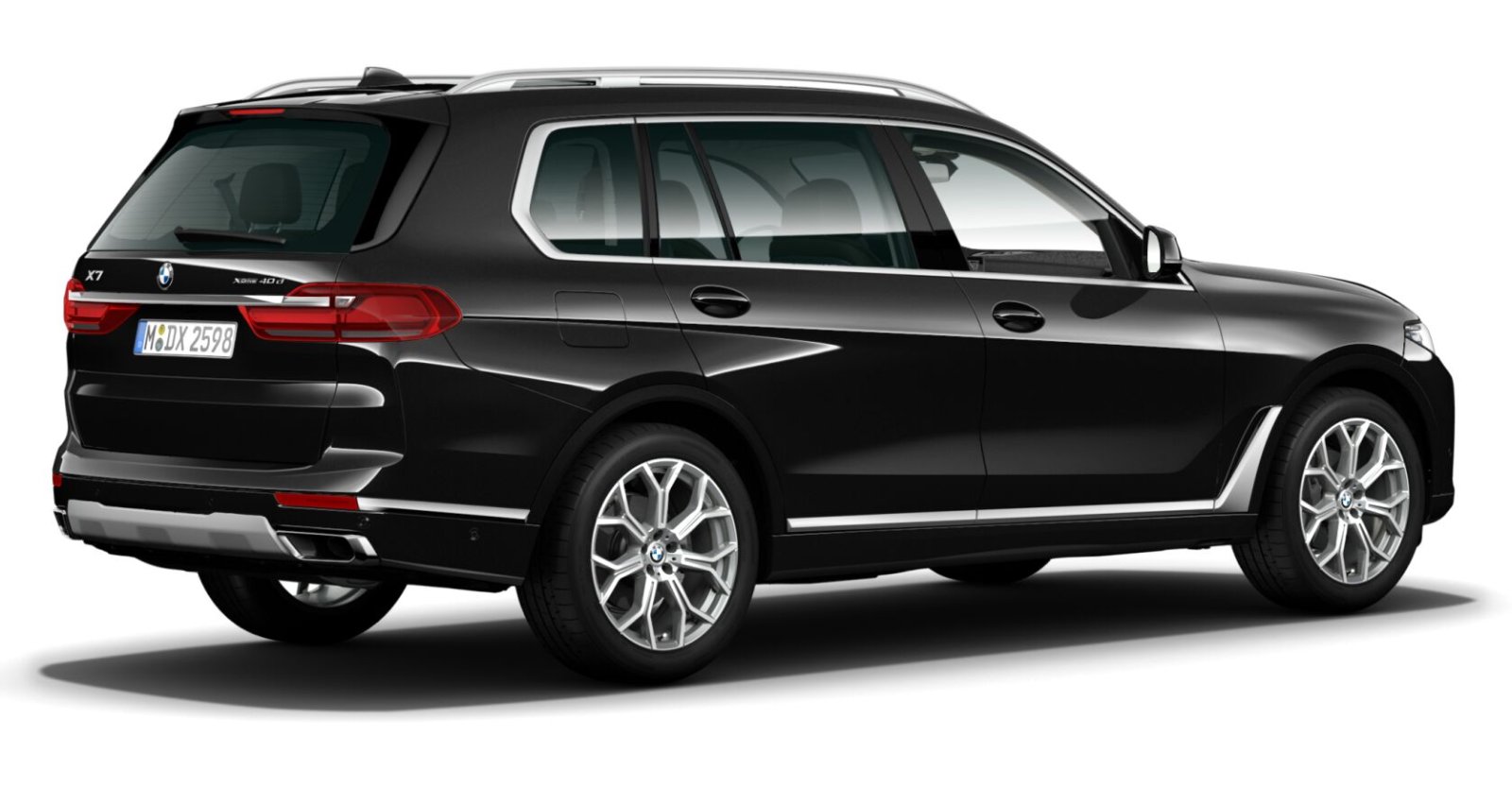BMW BMW X in Schwarz von hinten BMW BMW X in Schwarz von hinten