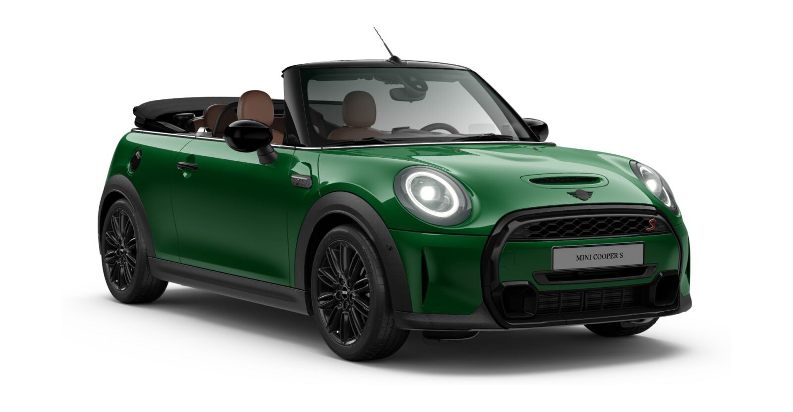 MINI MINI Cabrio in Grün von vorne MINI MINI Cabrio in Grün von vorne