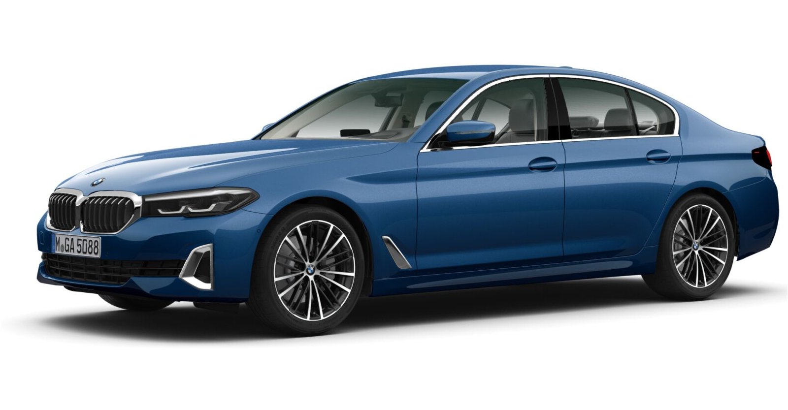 BMW BMW 5er in Blau von vorne BMW BMW 5er in Blau von vorne