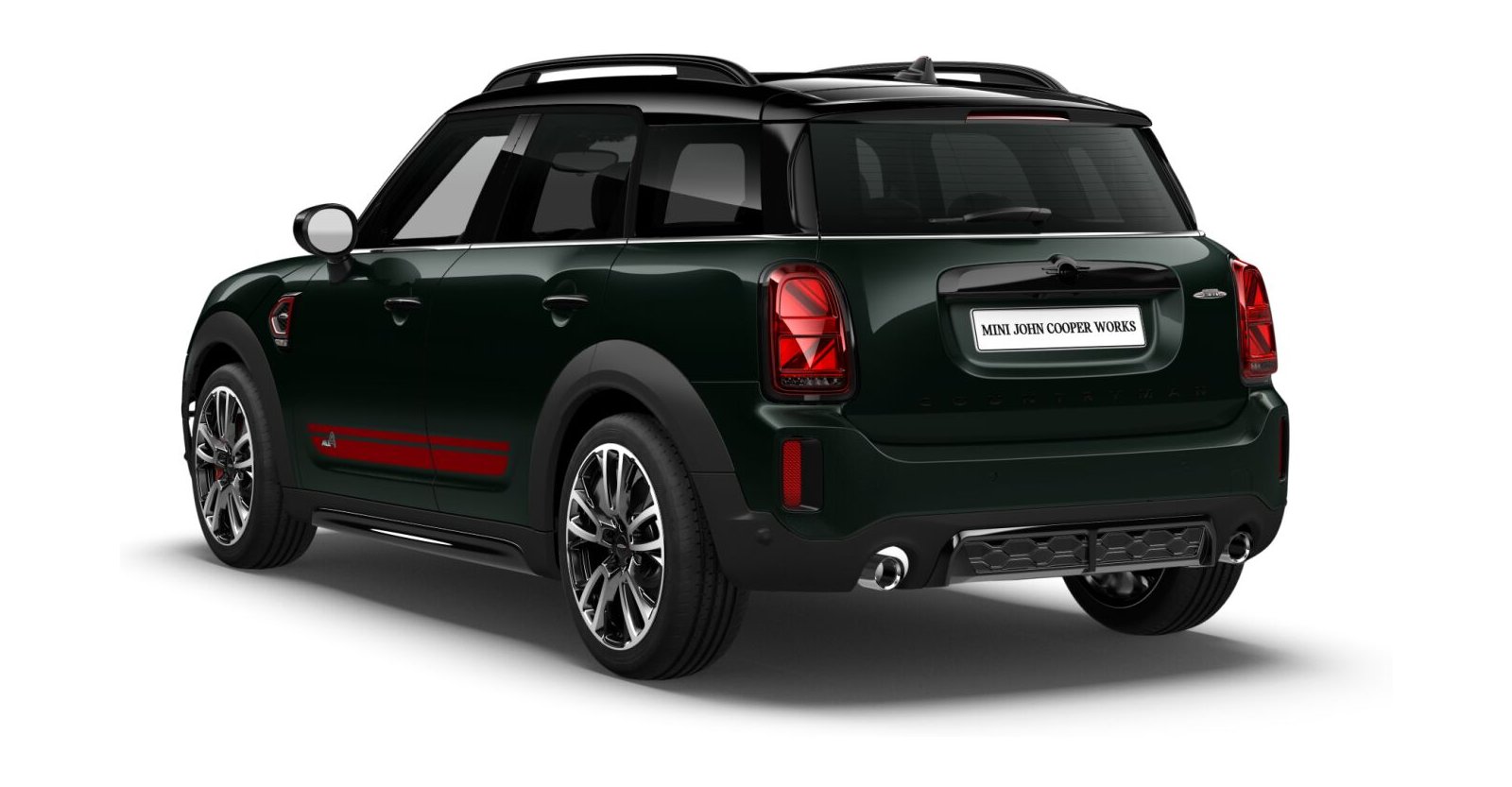 MINI MINI Countryman in Grün von hinten MINI MINI Countryman in Grün von hinten