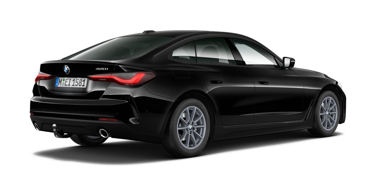 BMW BMW 4er in Schwarz von hinten BMW BMW 4er in Schwarz von hinten