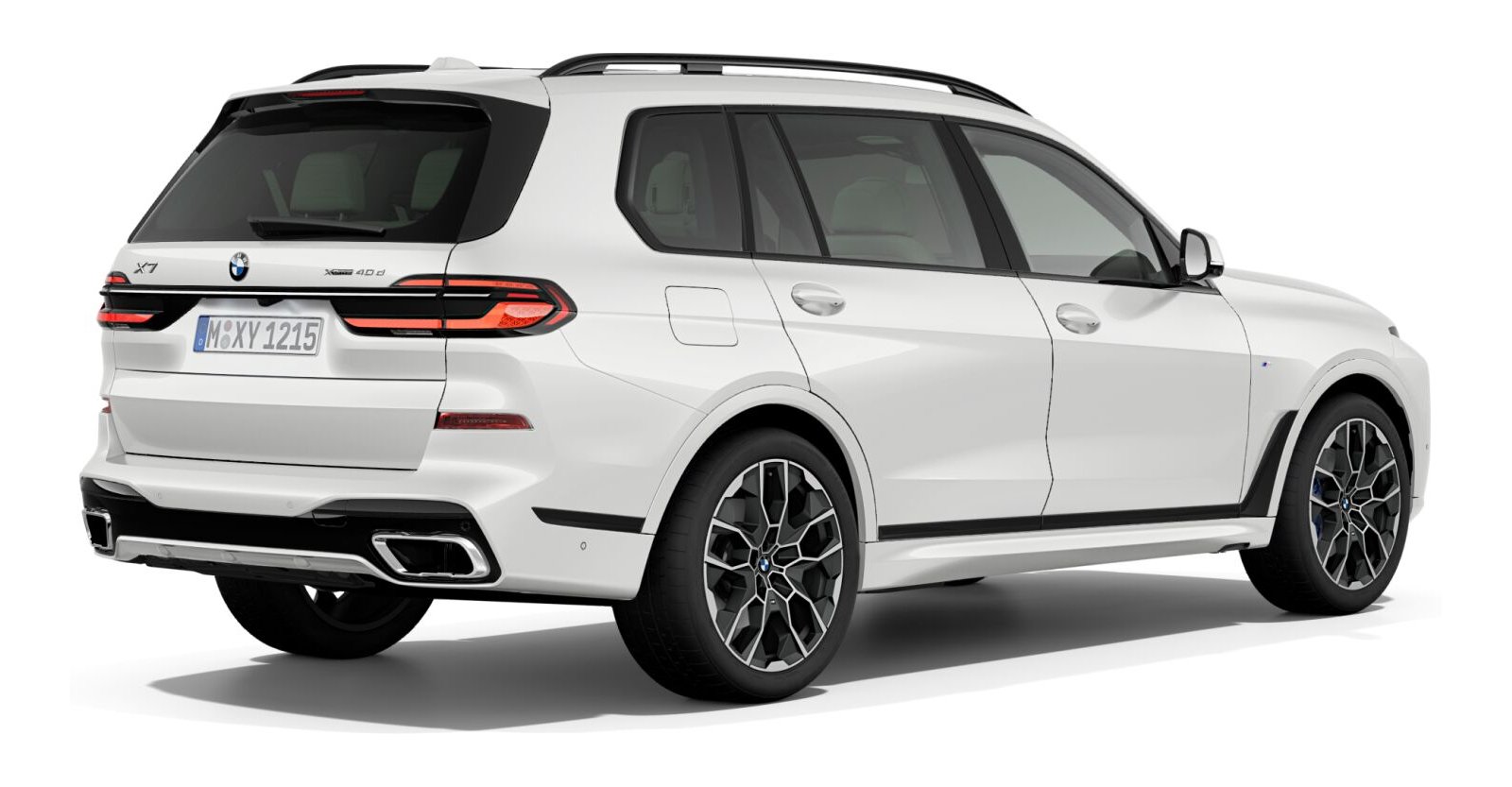 BMW BMW X in Weiß von hinten BMW BMW X in Weiß von hinten