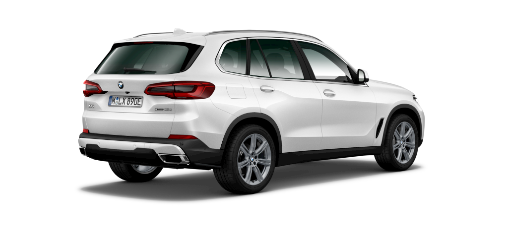 BMW BMW X in Weiß von hinten BMW BMW X in Weiß von hinten