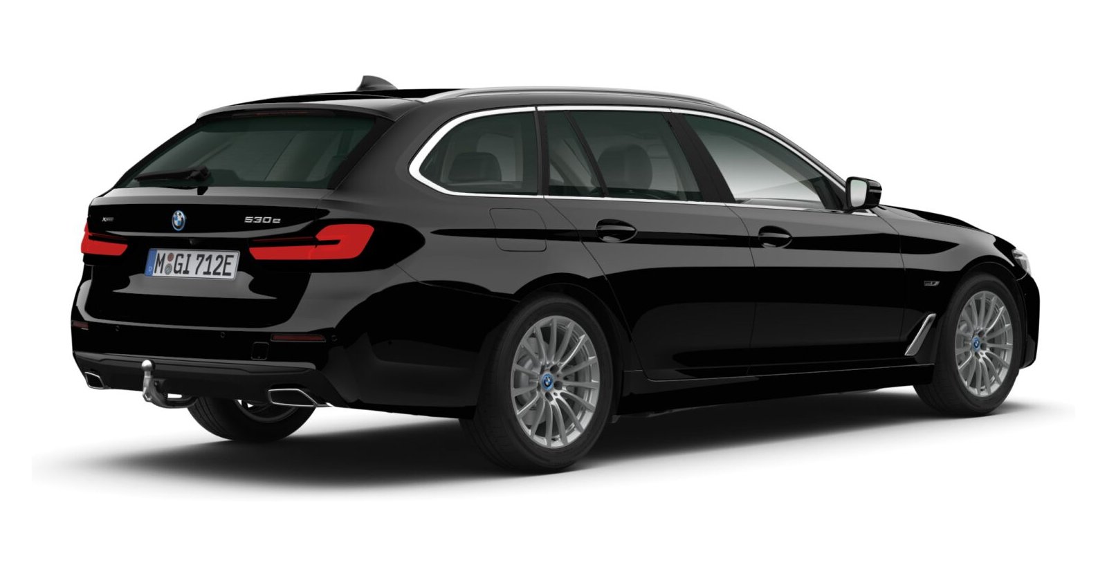 BMW BMW 5er in Schwarz von hinten BMW BMW 5er in Schwarz von hinten