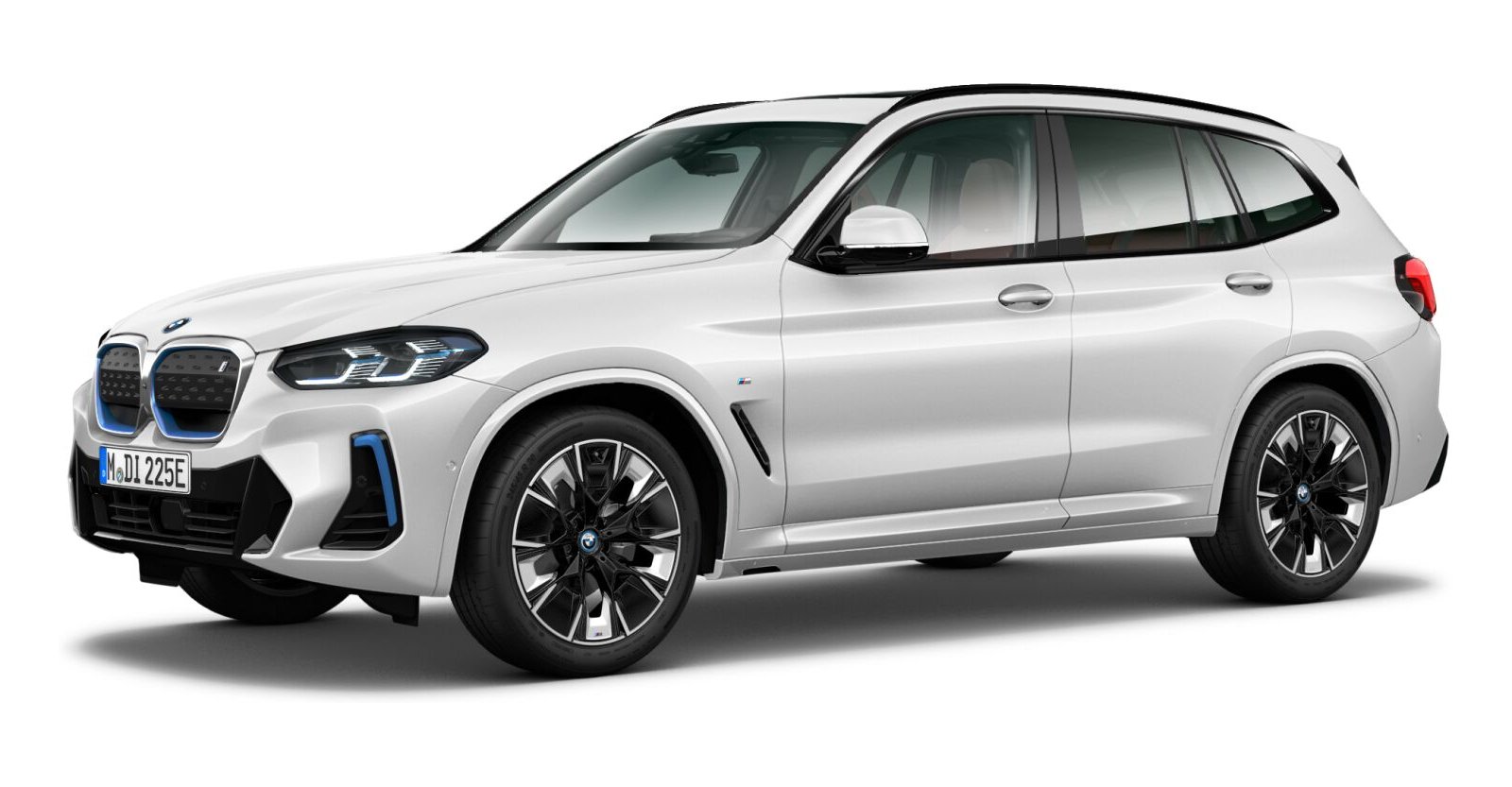 BMW iX3 in Weiß von vorne BMW iX3 in Weiß von vorne